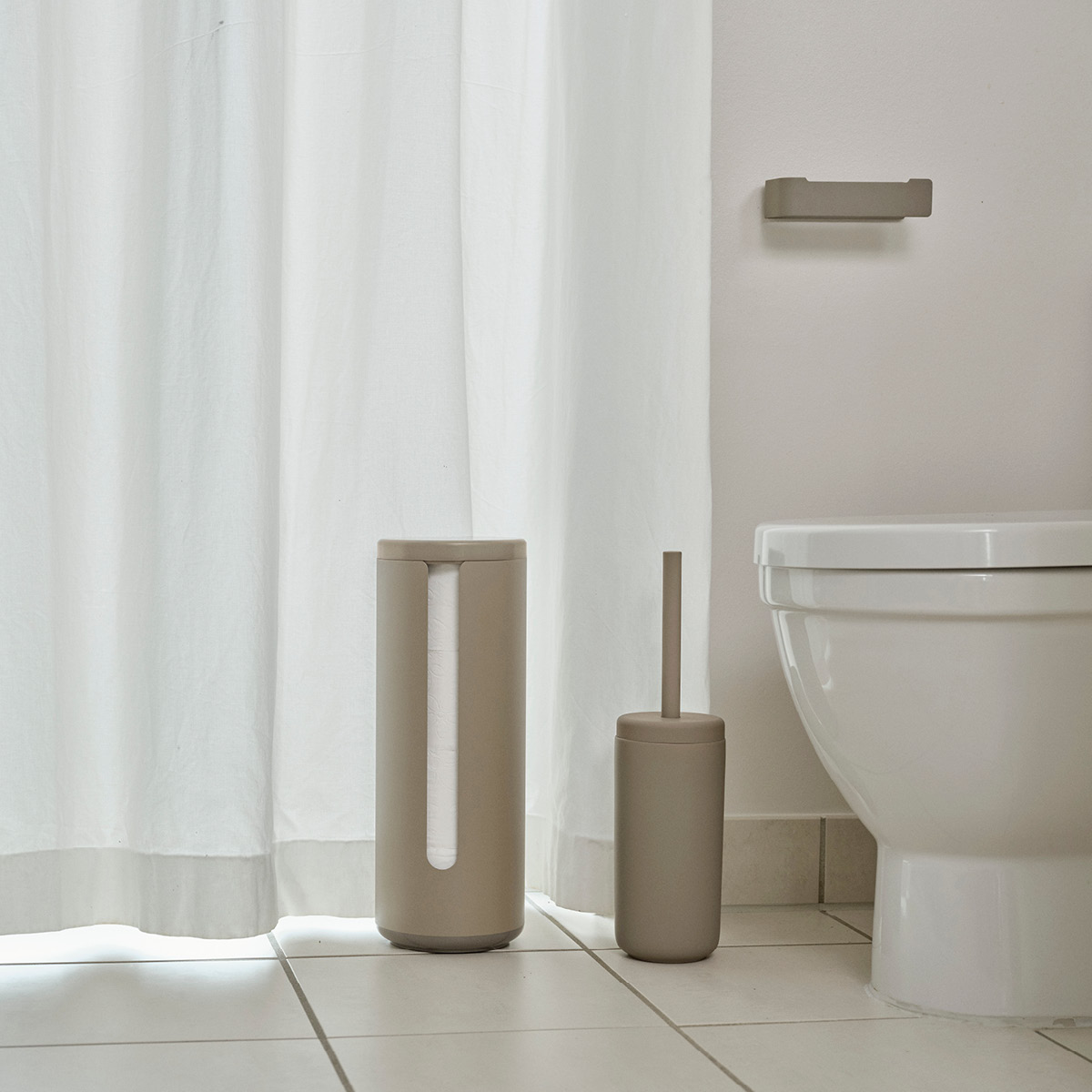 Zone Ume toalettborste taupe