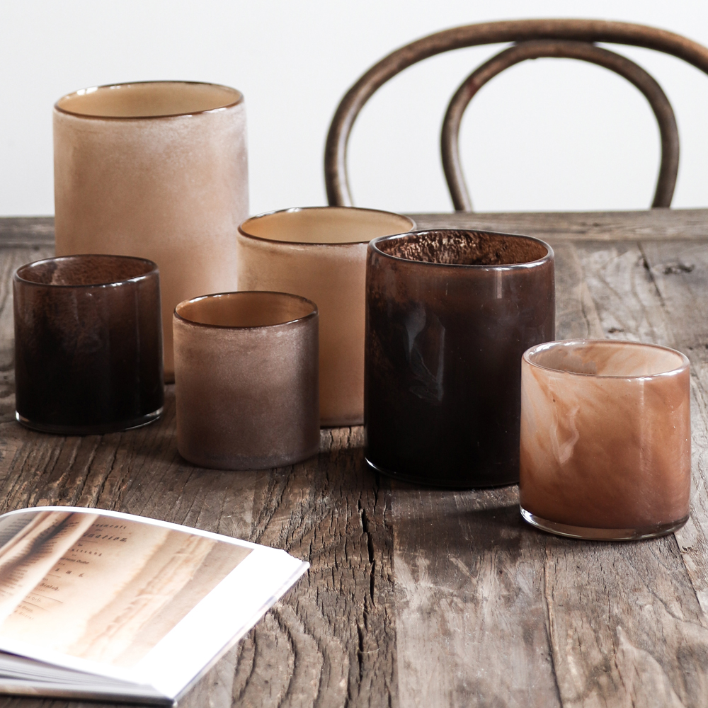 Tell Me More Lyrik Kynttilälyhty 10x10 cm Brown