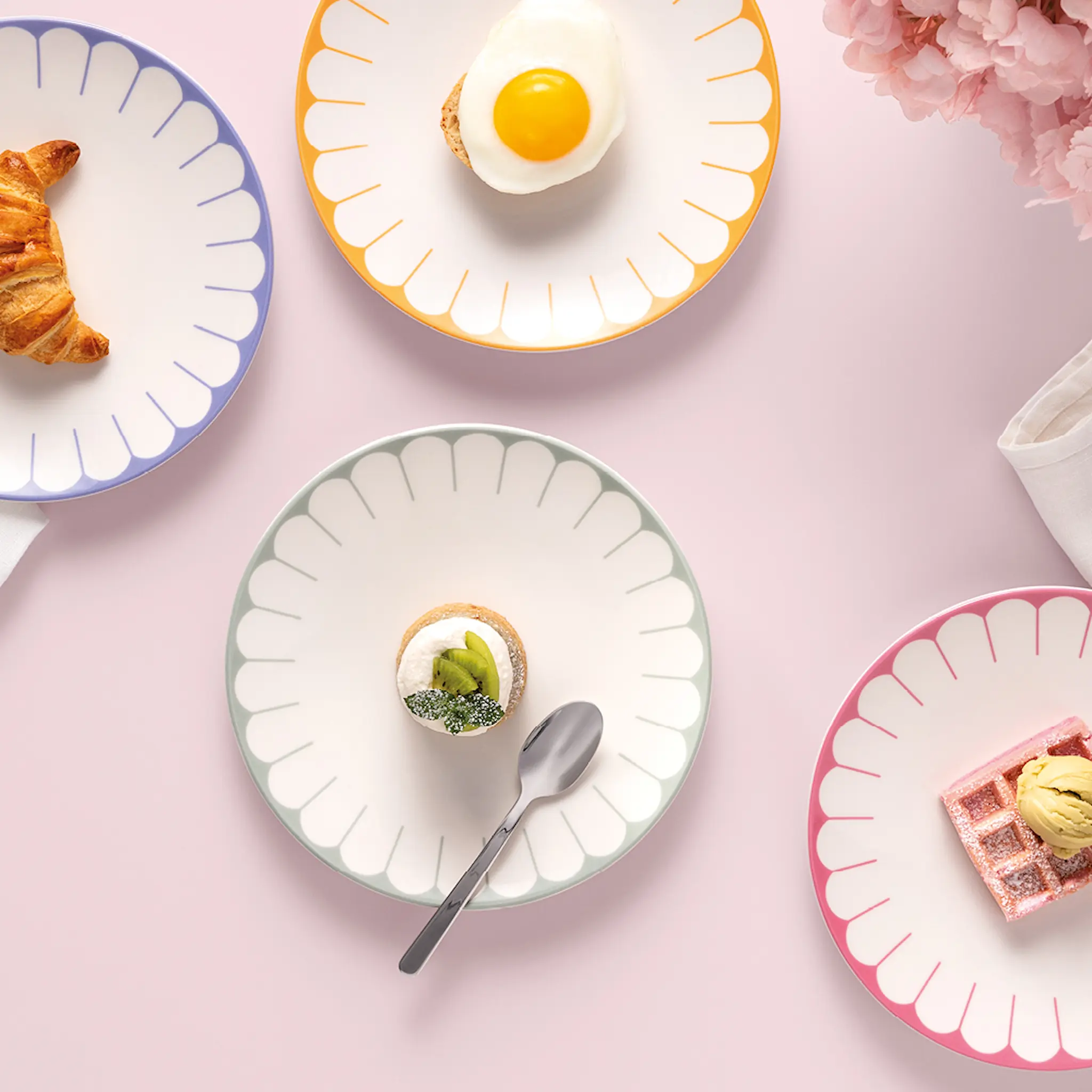 Villeroy & Boch Fleur Vert Lautanen 21 cm Vihreä