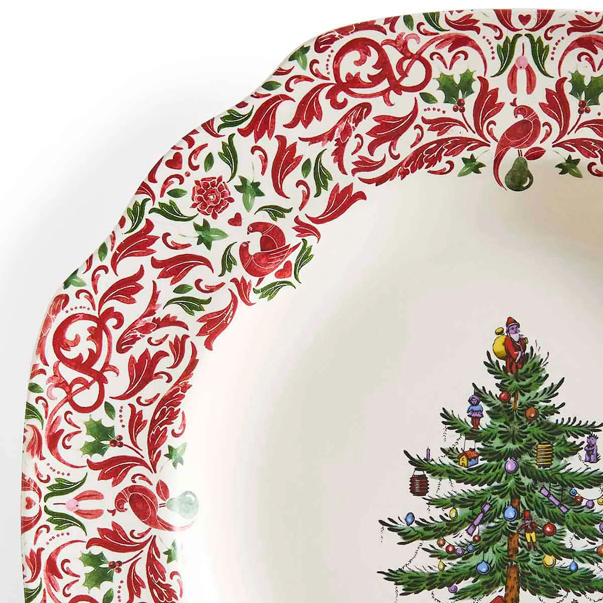 Spode Christmas Tree Yuletide Scalloped undertallrik 27 cm