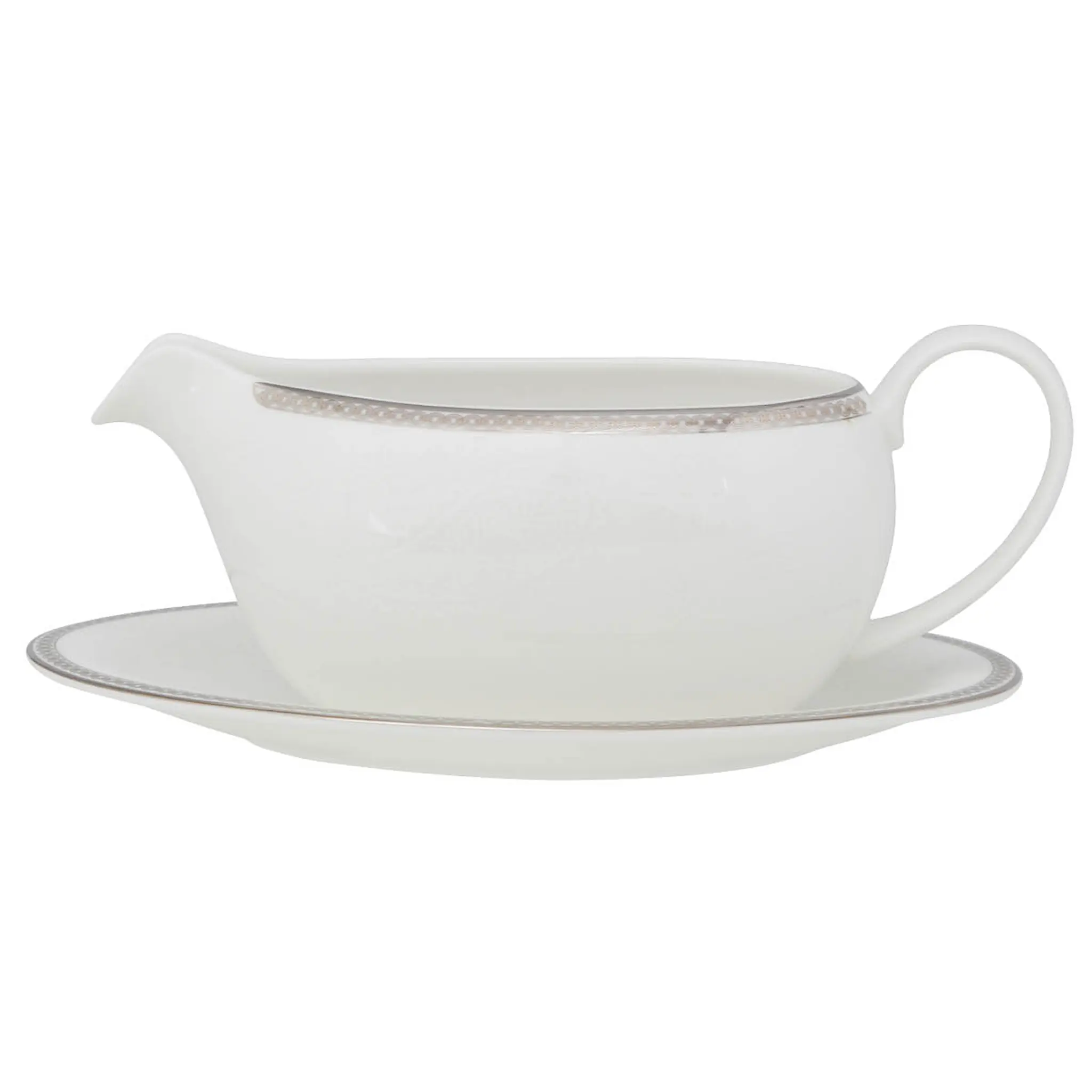 Royal Porcelain Silver Paisley Fat till såssnipa 20,5 cm Vit