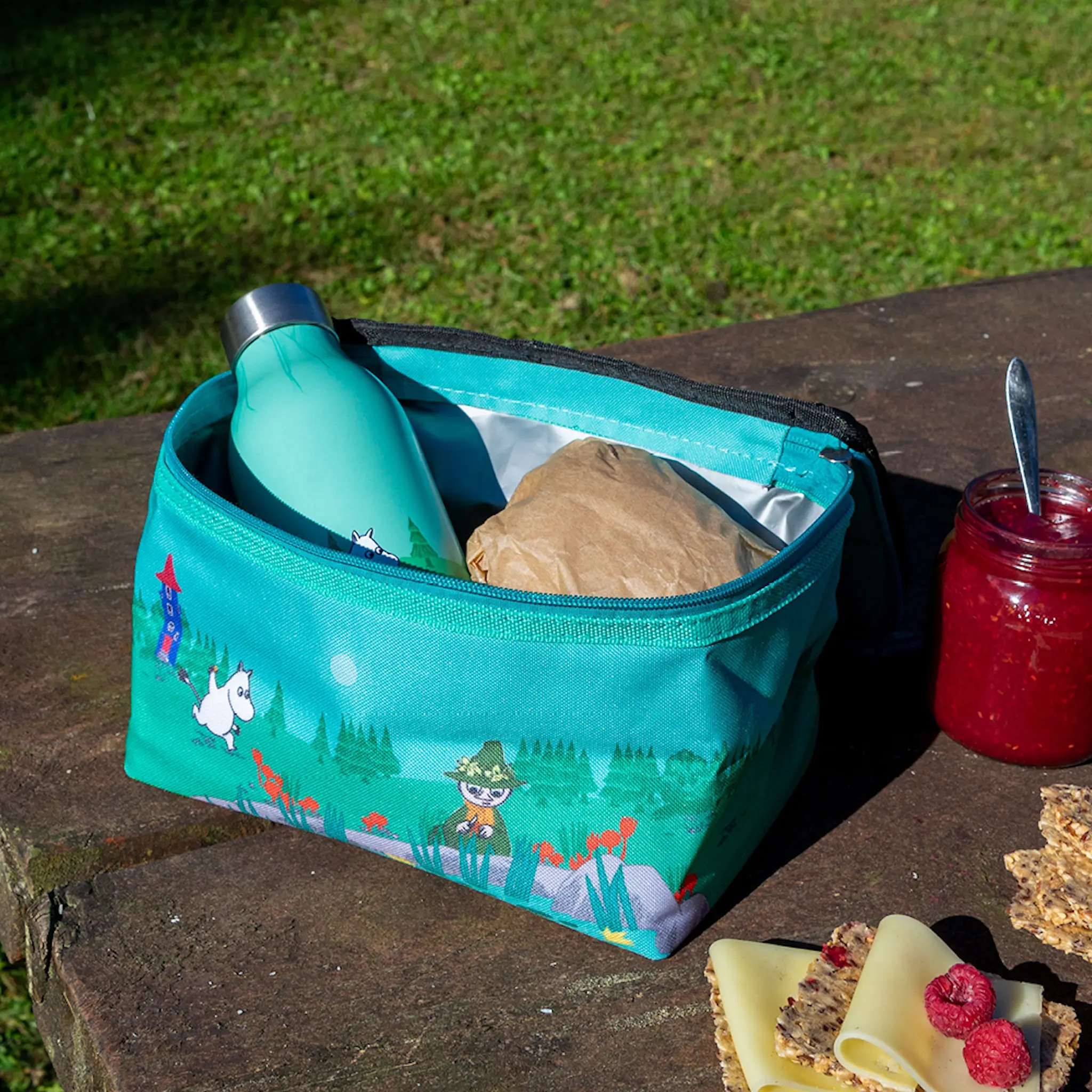 Les Artistes Mumin kylväska 4,5 L run green