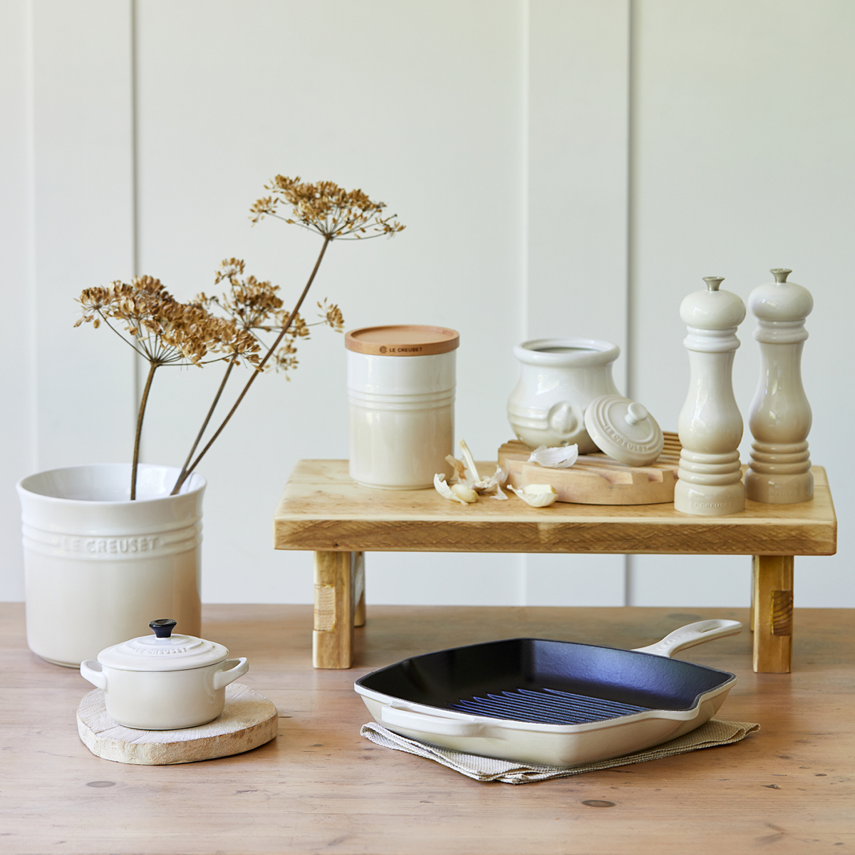 Le Creuset Signature Grillipannu 26 cm Meringue