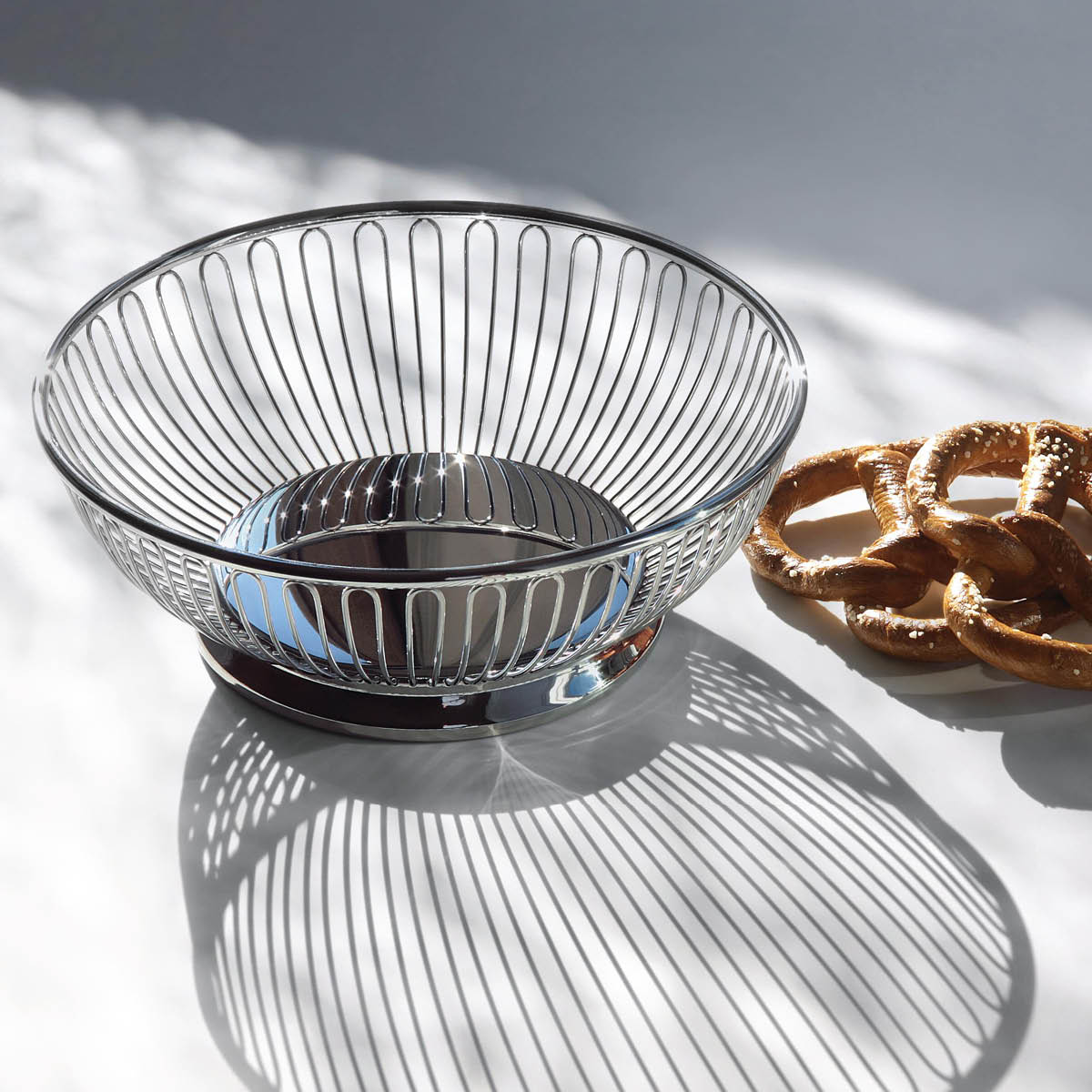 Alessi Round Wire trådkorg 24,5 cm rostfritt stål