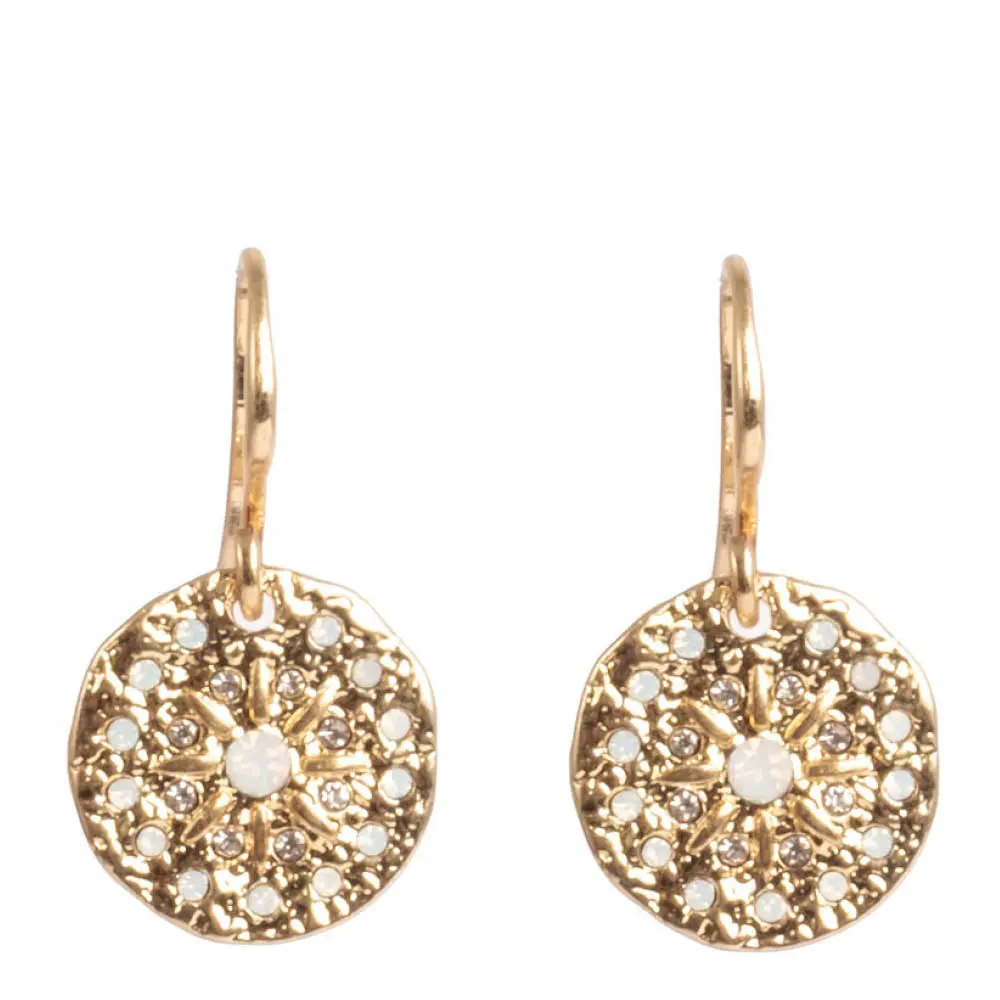 Solstice Gold øredobber med krok 25 mm gull