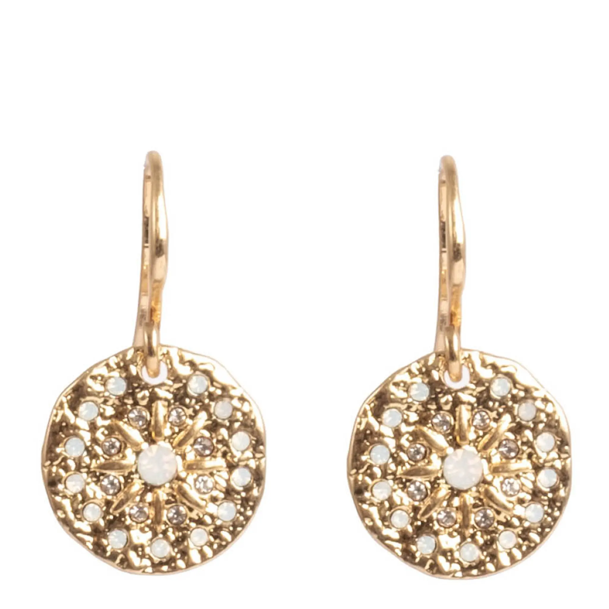 A&C Oslo AS Solstice Gold øredobber med krok 25 mm gull