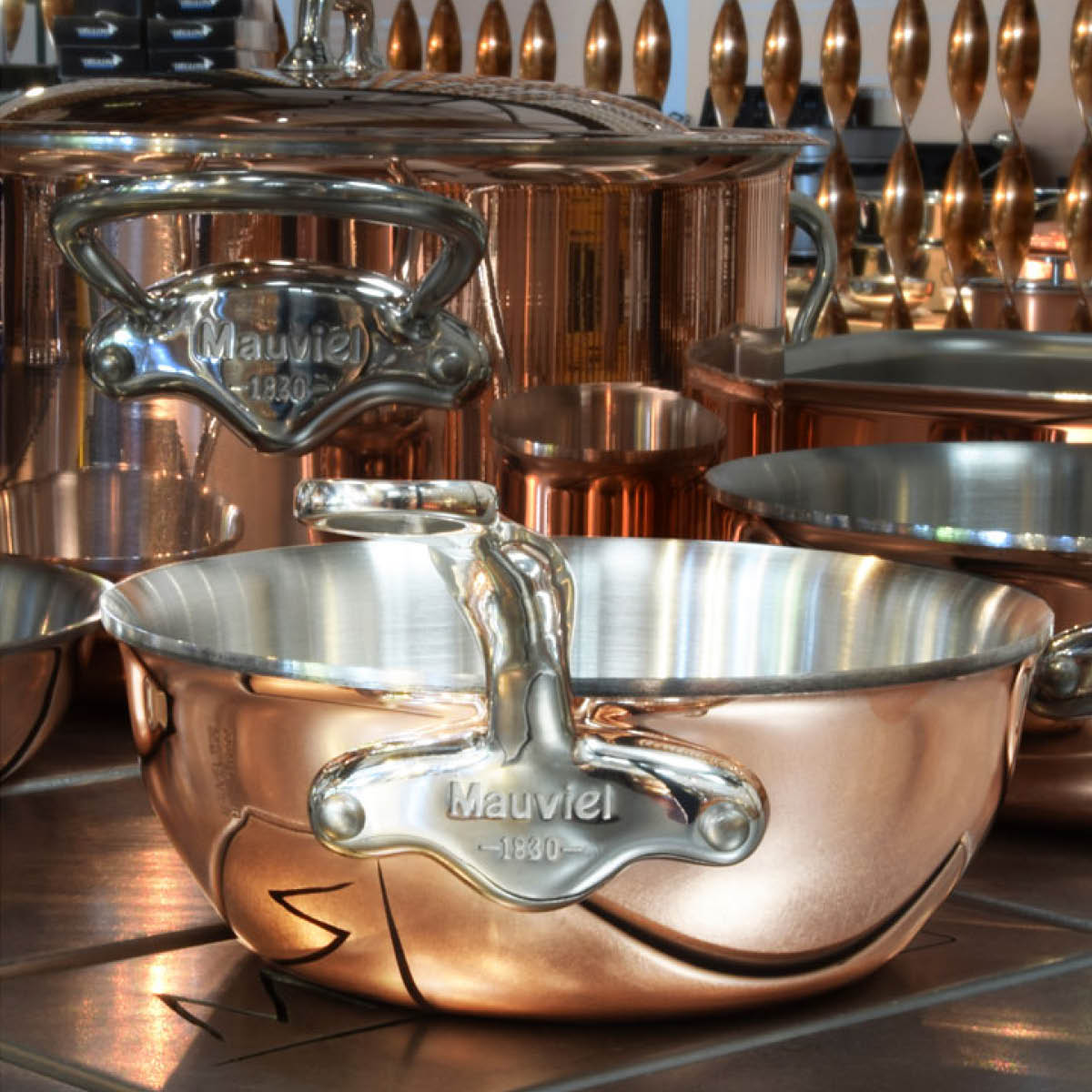 Mauviel M'6s sautépanne buttet 3,2L kobber/stål