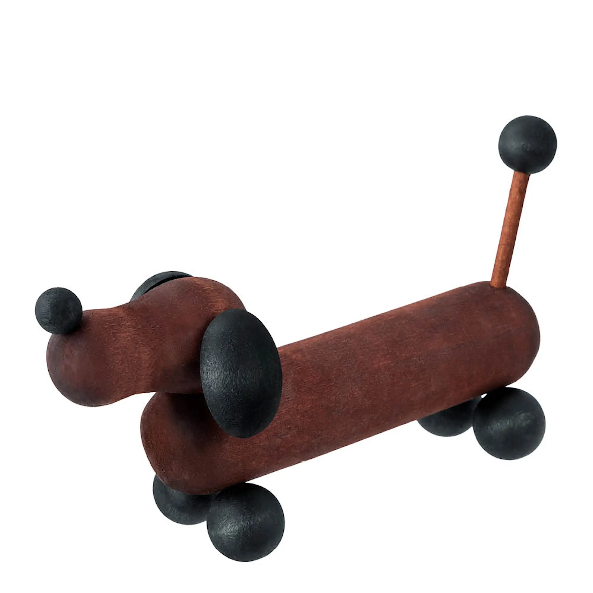 Aarikka Mäyräkoira figuuri 8,5 cm puu