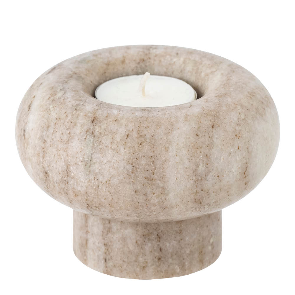 Bloomingville Isabea Kynttilälyhty 7,5x10 cm Nature Marble