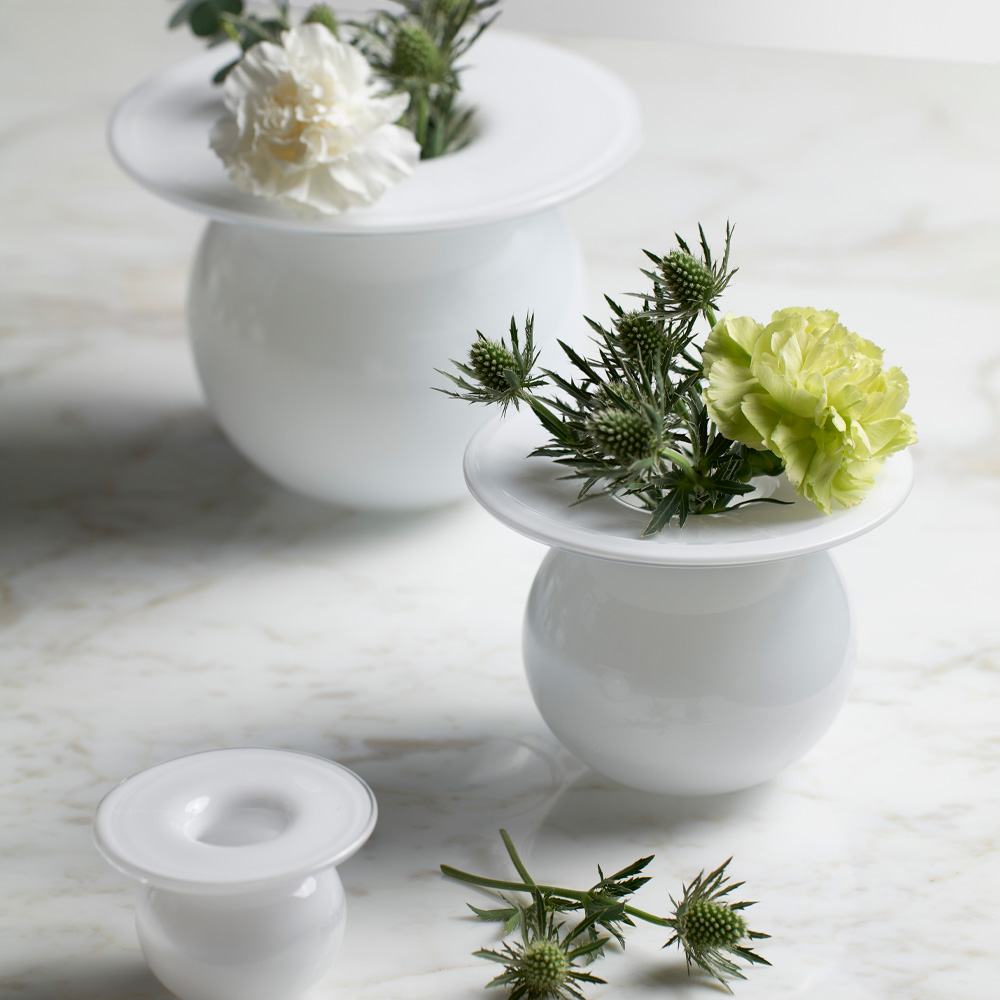 Magnor Boblen Maljakko 16 cm Valkoinen