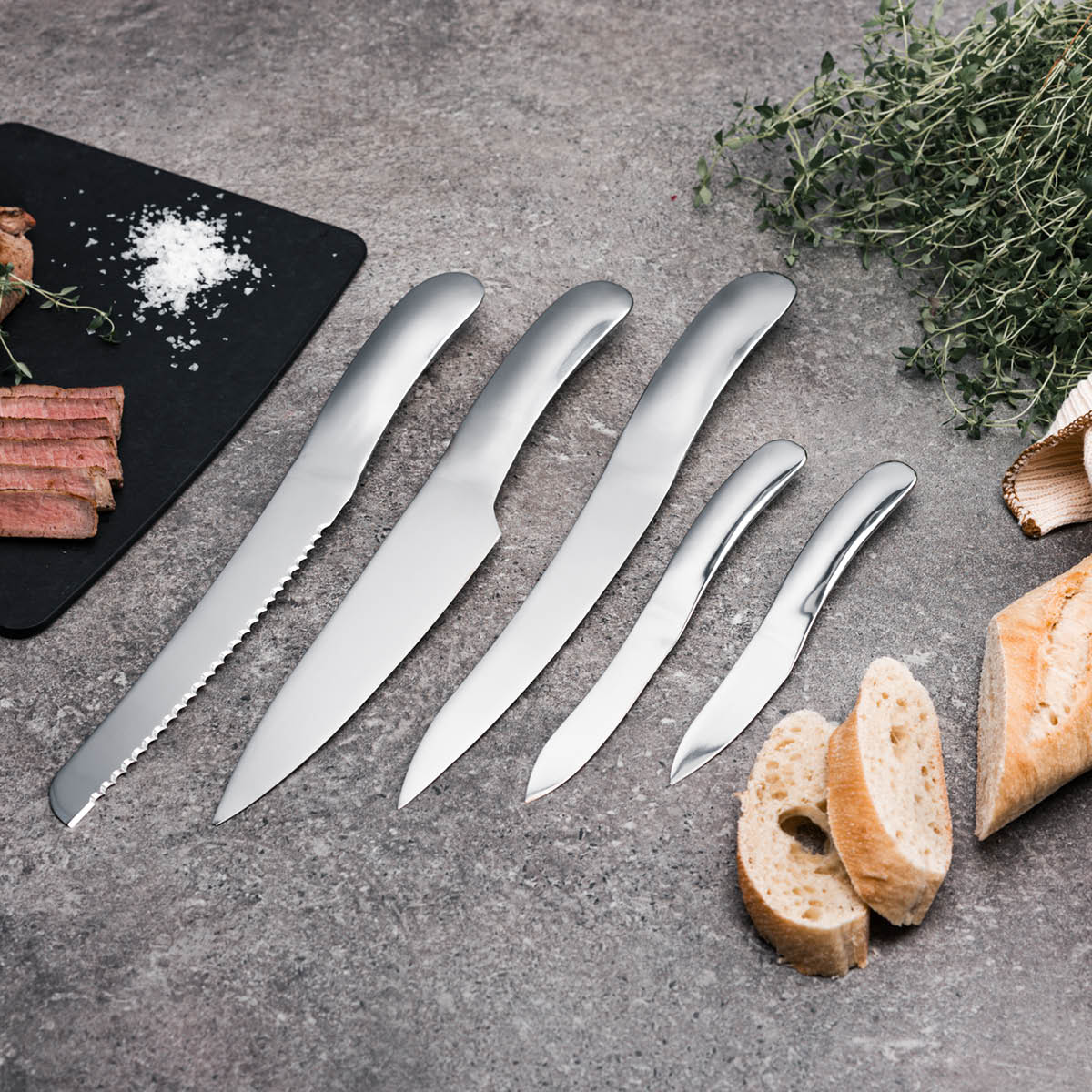 Haws Santo kokkeknivsett stål