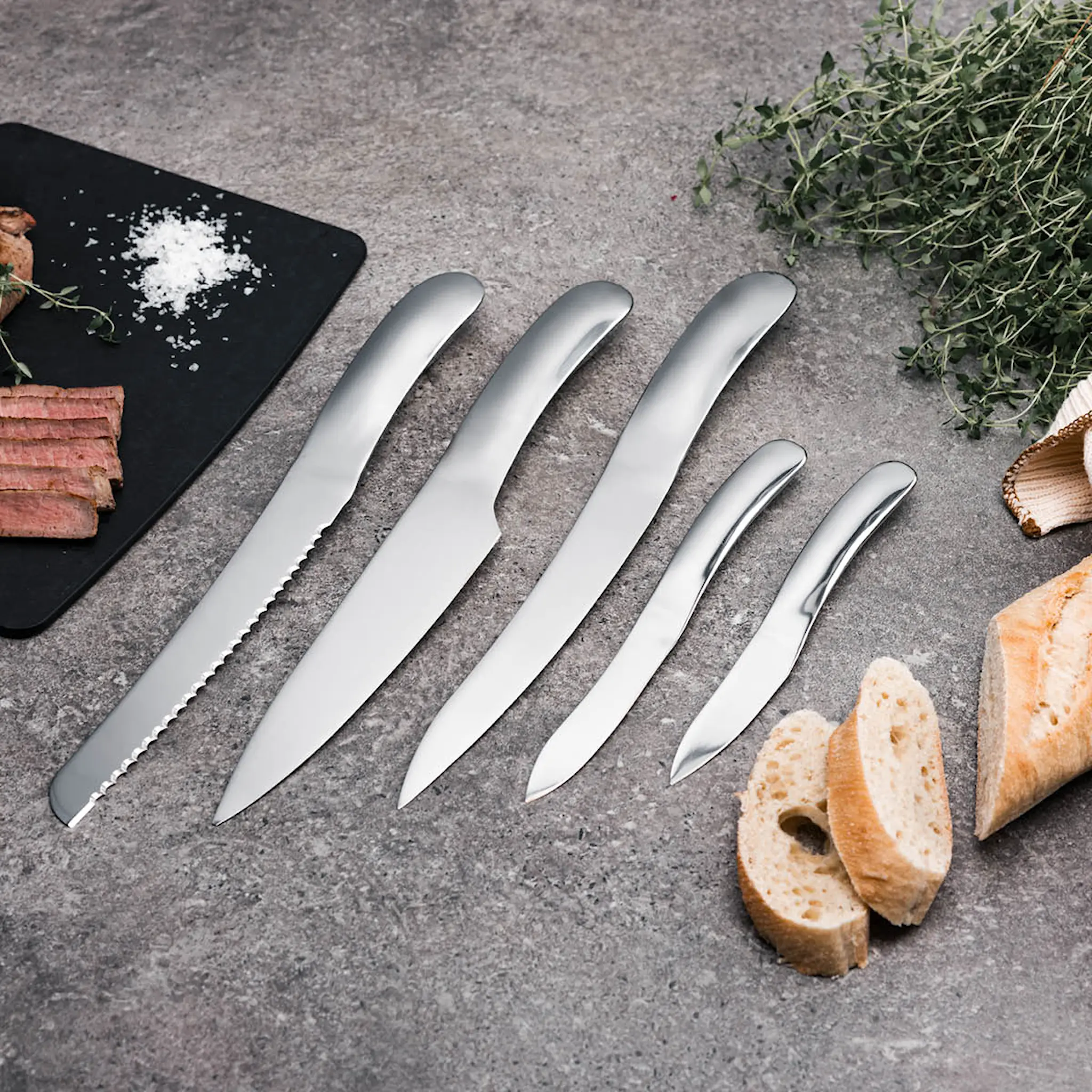 Haws Santo knivset 5 delar stål