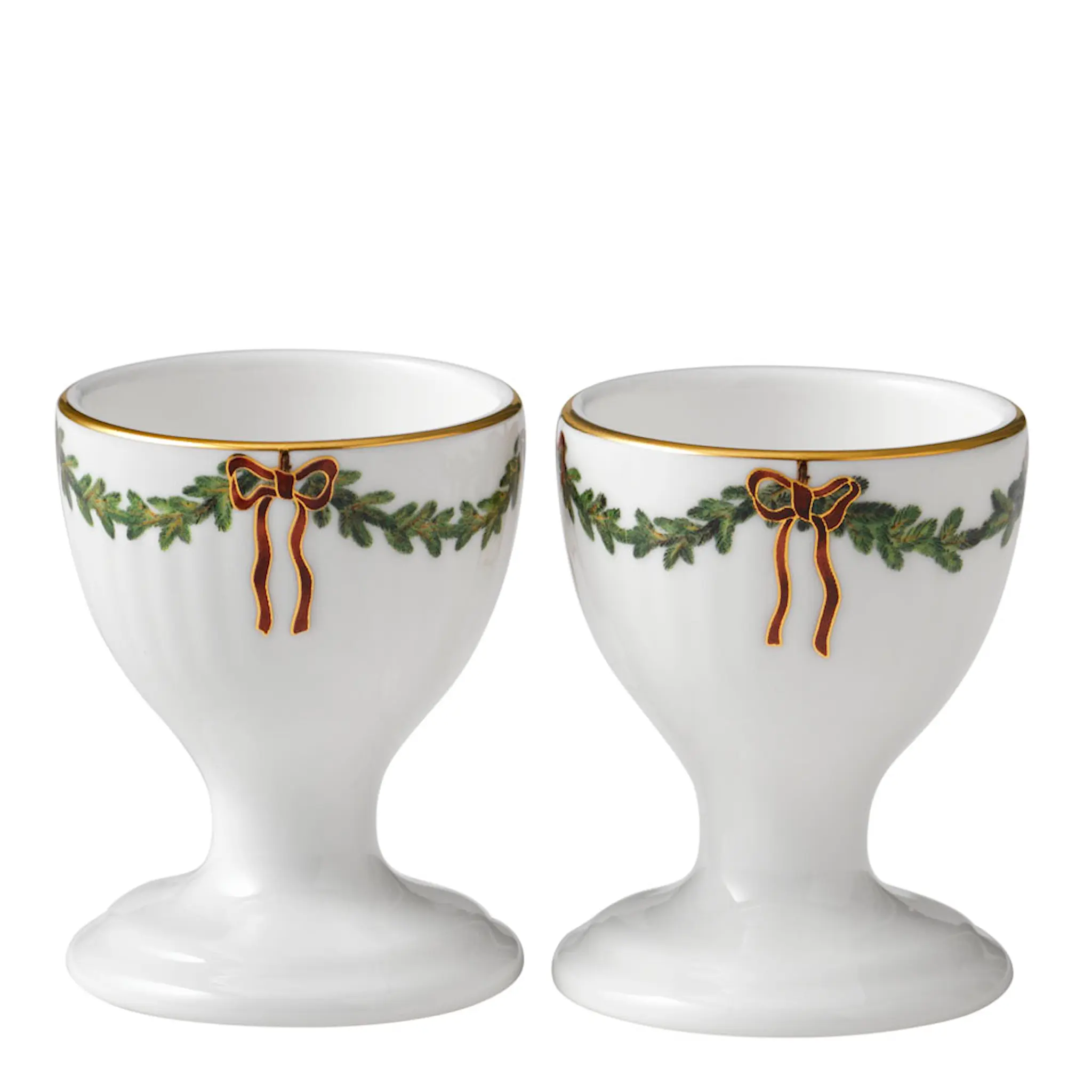 Royal Copenhagen Star Fluted Christmas Äggkopp 2-pack
