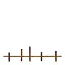 Maxi ljusstake i järn 80x20 cm antik mässing