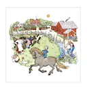 Emil servett Katthult 33x33 cm svart