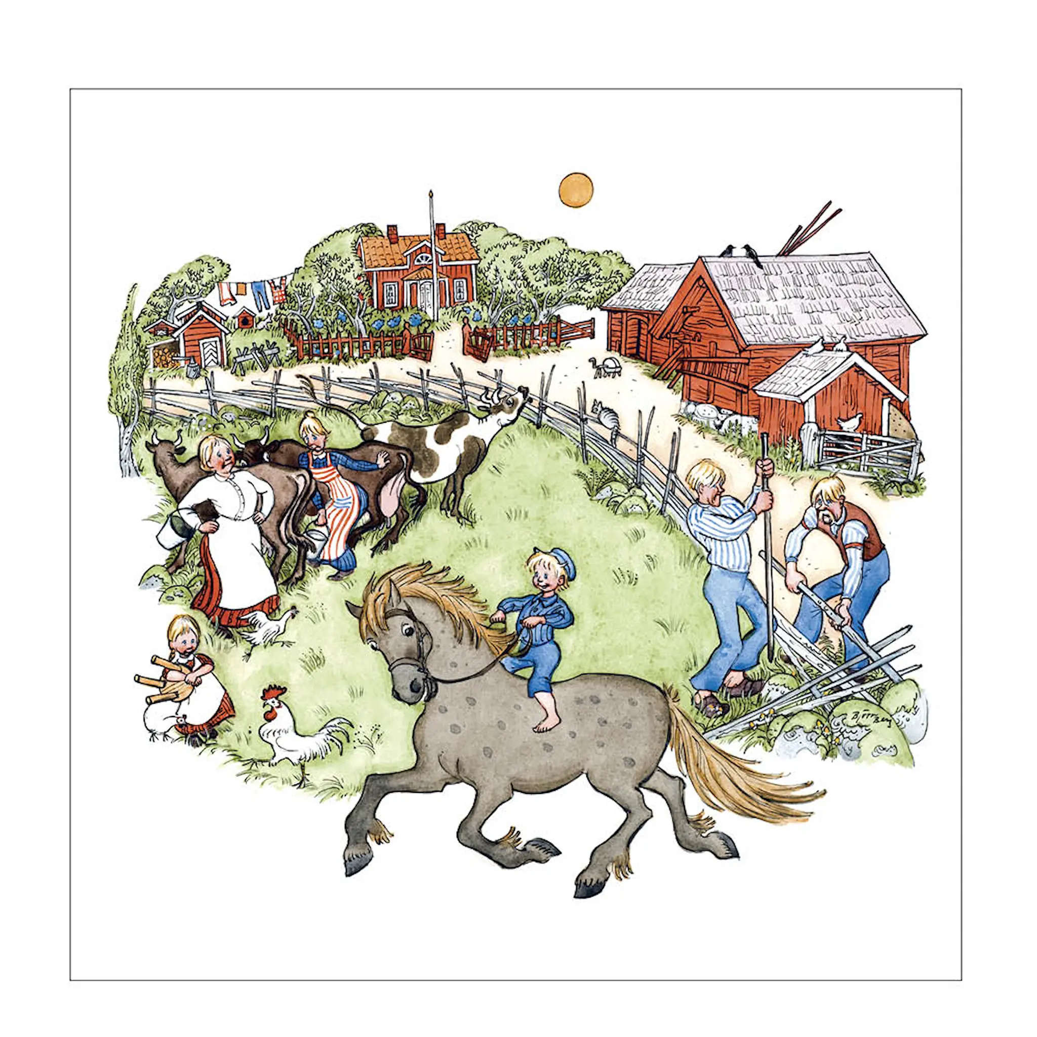 Muurla Emil servett Katthult 33x33 cm svart