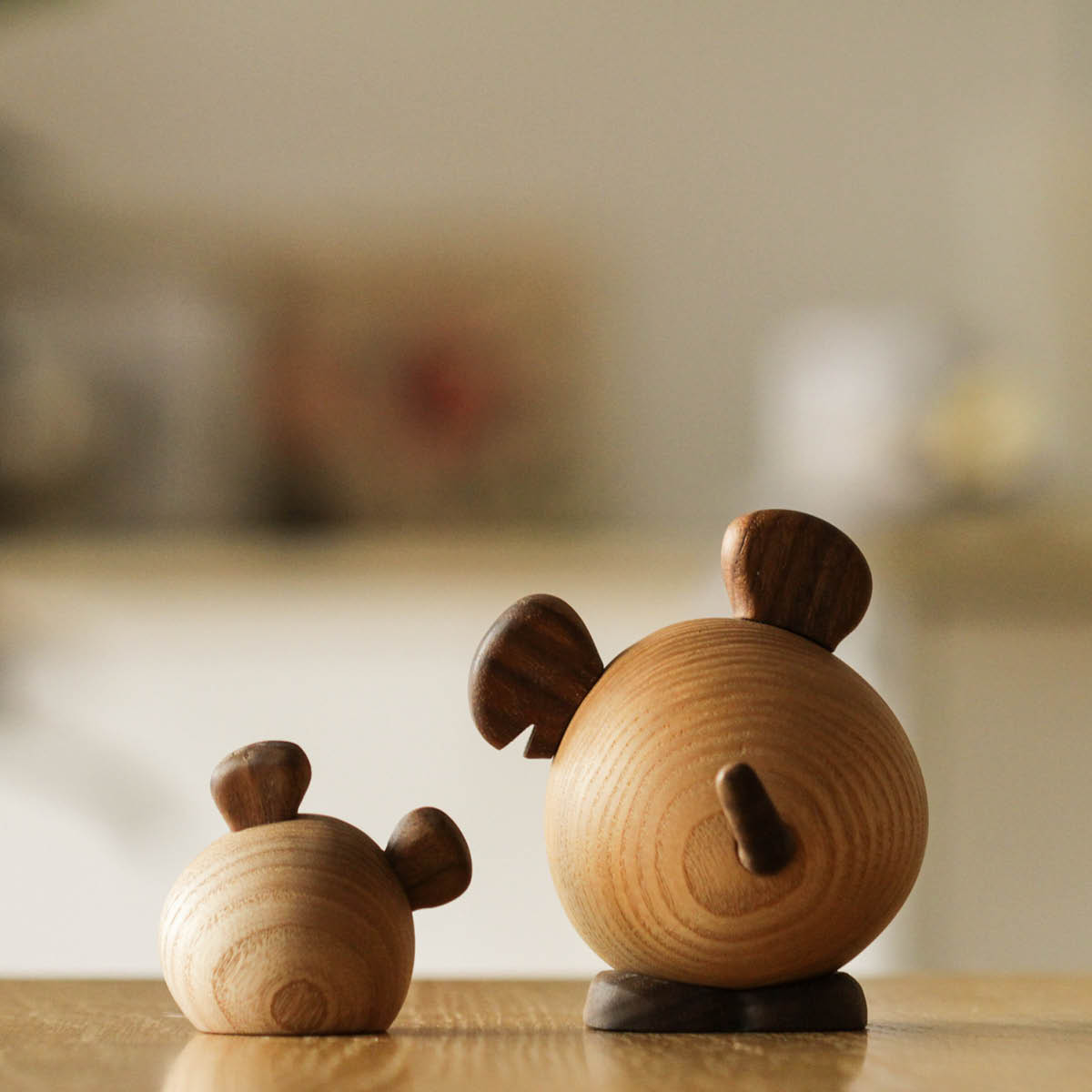 FableWood Puufiguuri Hiiri Sonja 6 cm ask/valnöt