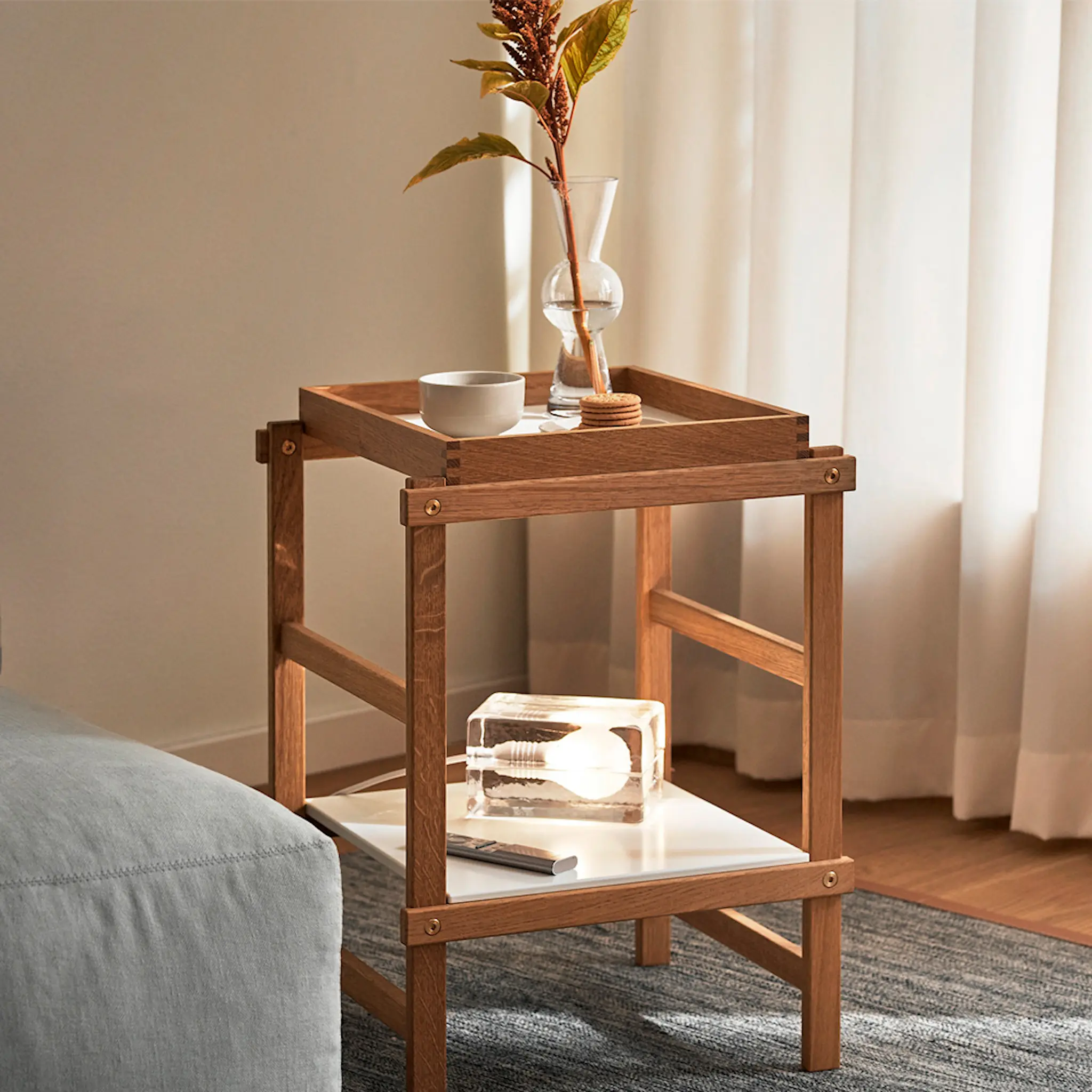 Design House Stockholm Lightning Block lampe klar/svart