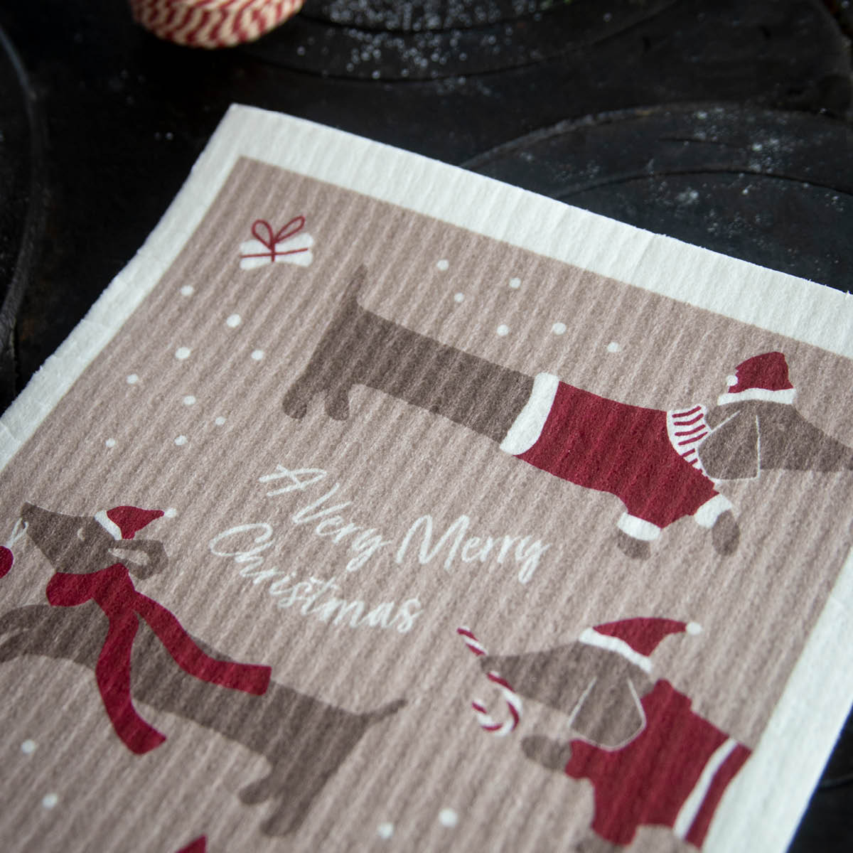 Pluto Jolly Dogs oppvaskklut 17x20 cm hunder