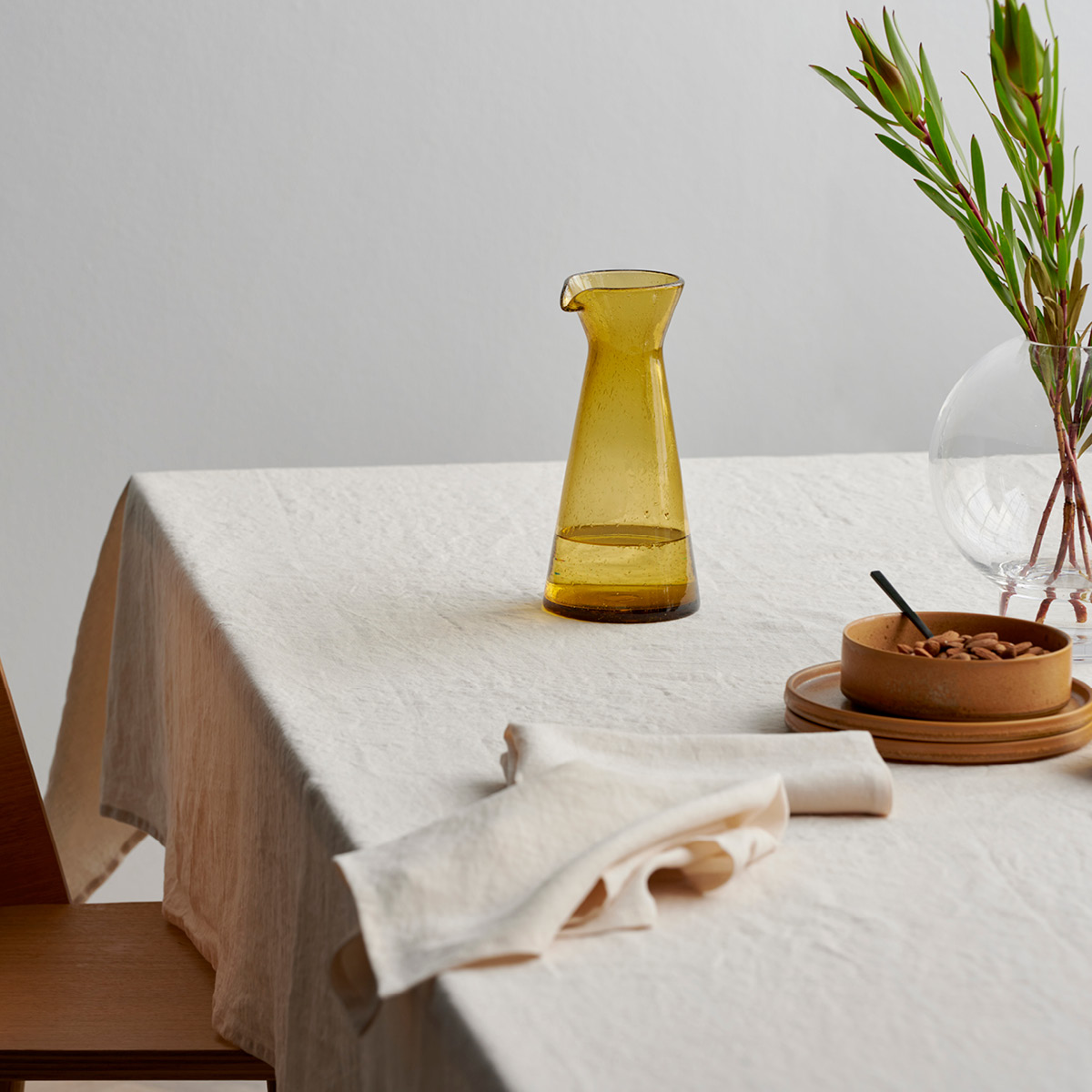 Södahl Pure Linen duk 160 cm ecru