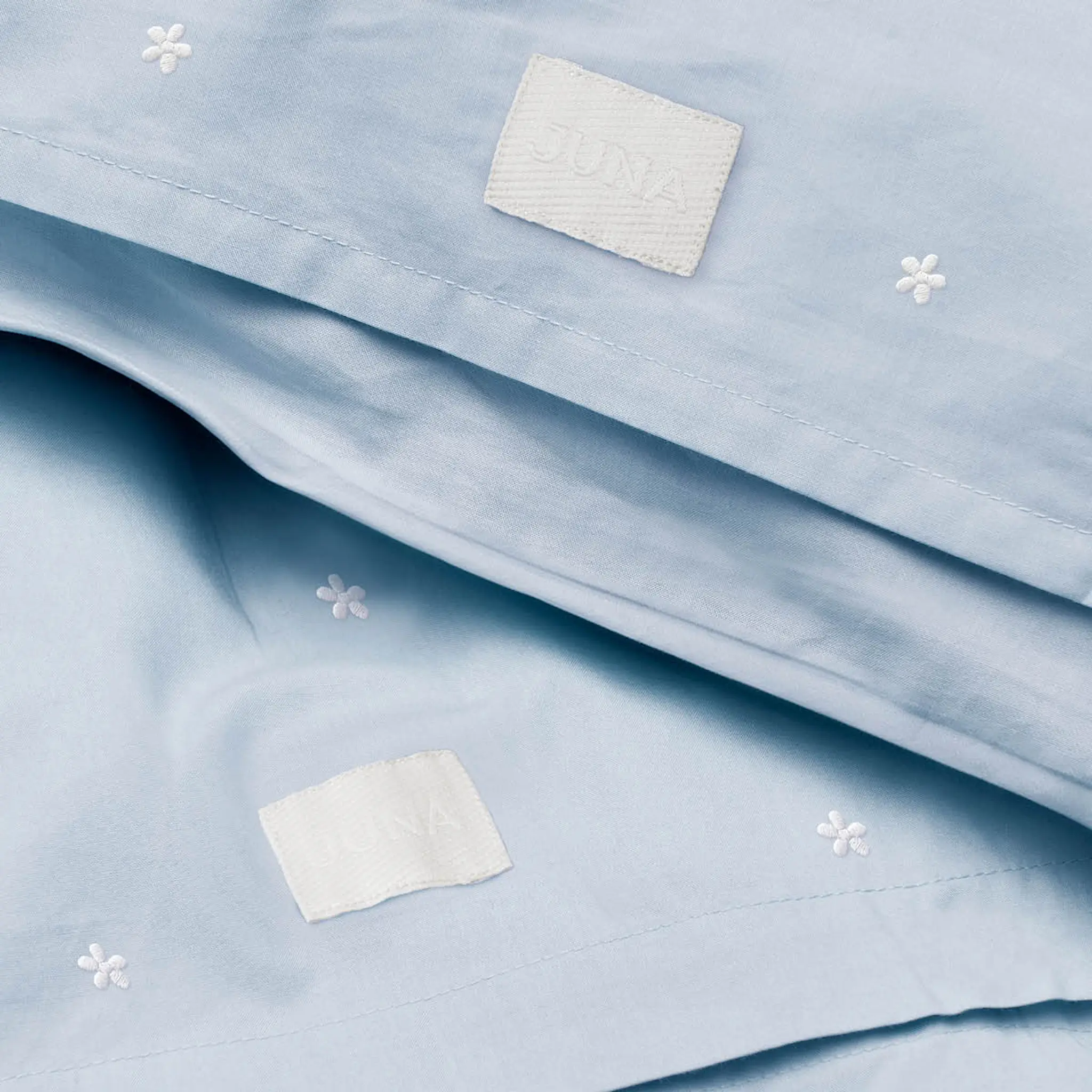 Juna Daisy påslakanset 150x210 cm ljusblå