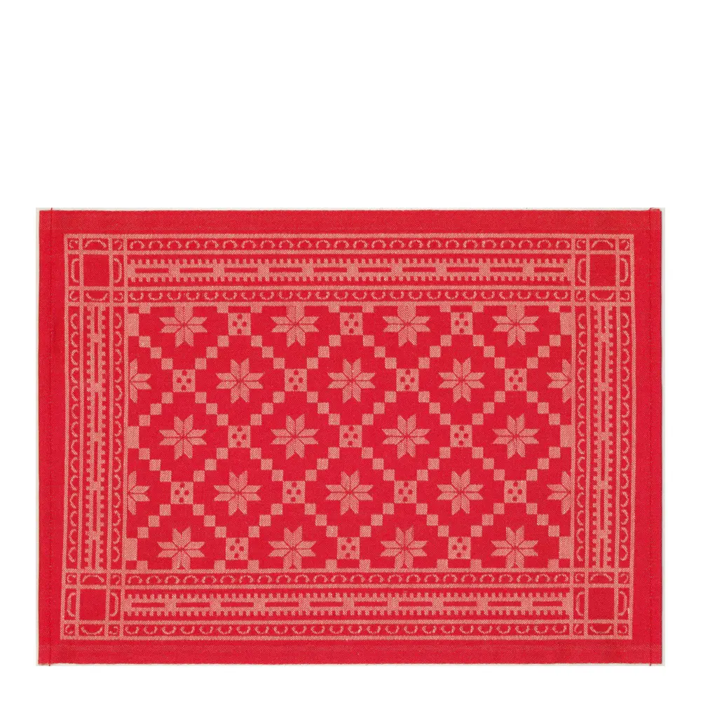 Åttebladrose Pöytätabletti 35x48 cm Punainen