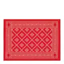 Åttebladrose bordstablett 35X48 cm röd