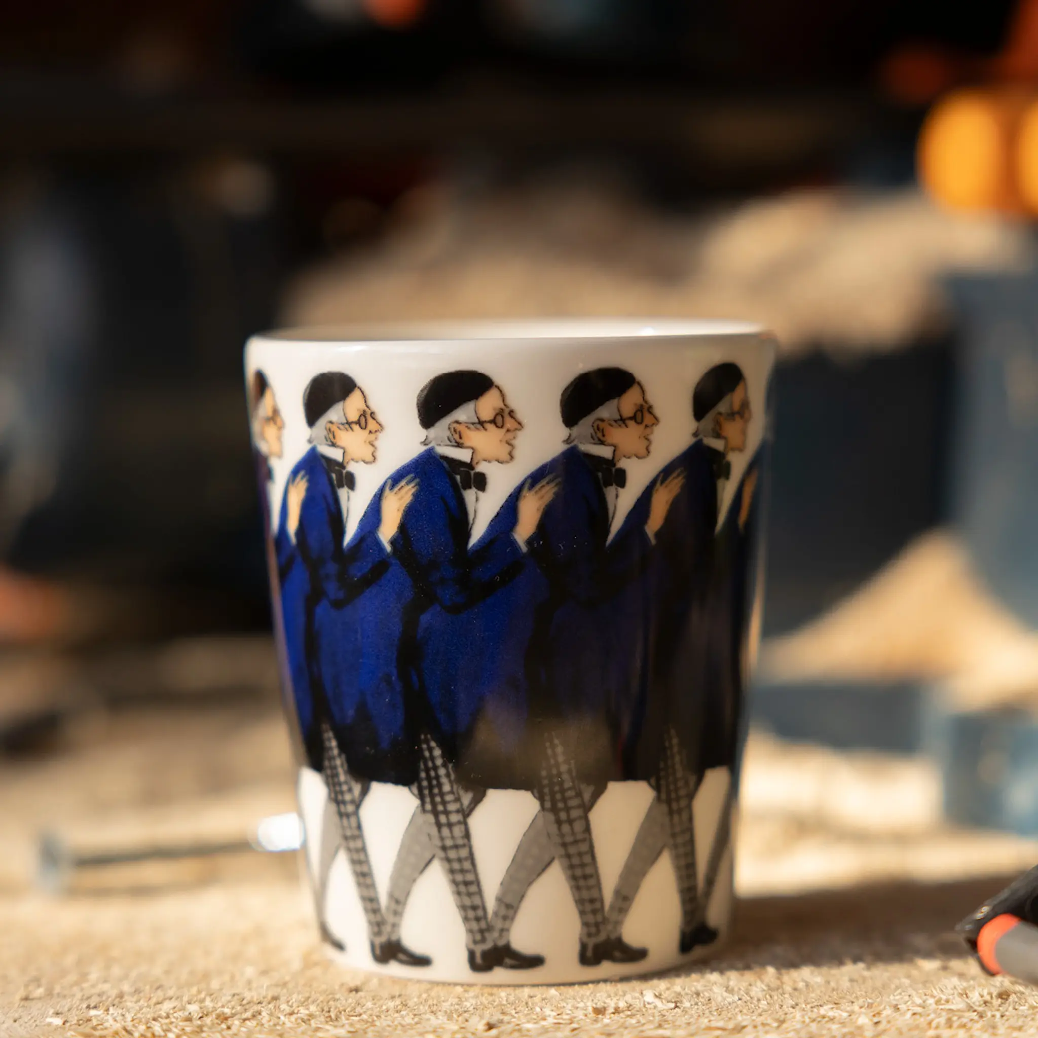 Design House Stockholm Elsa Beskow Mugg utan öra 28 cl Farbror Blå