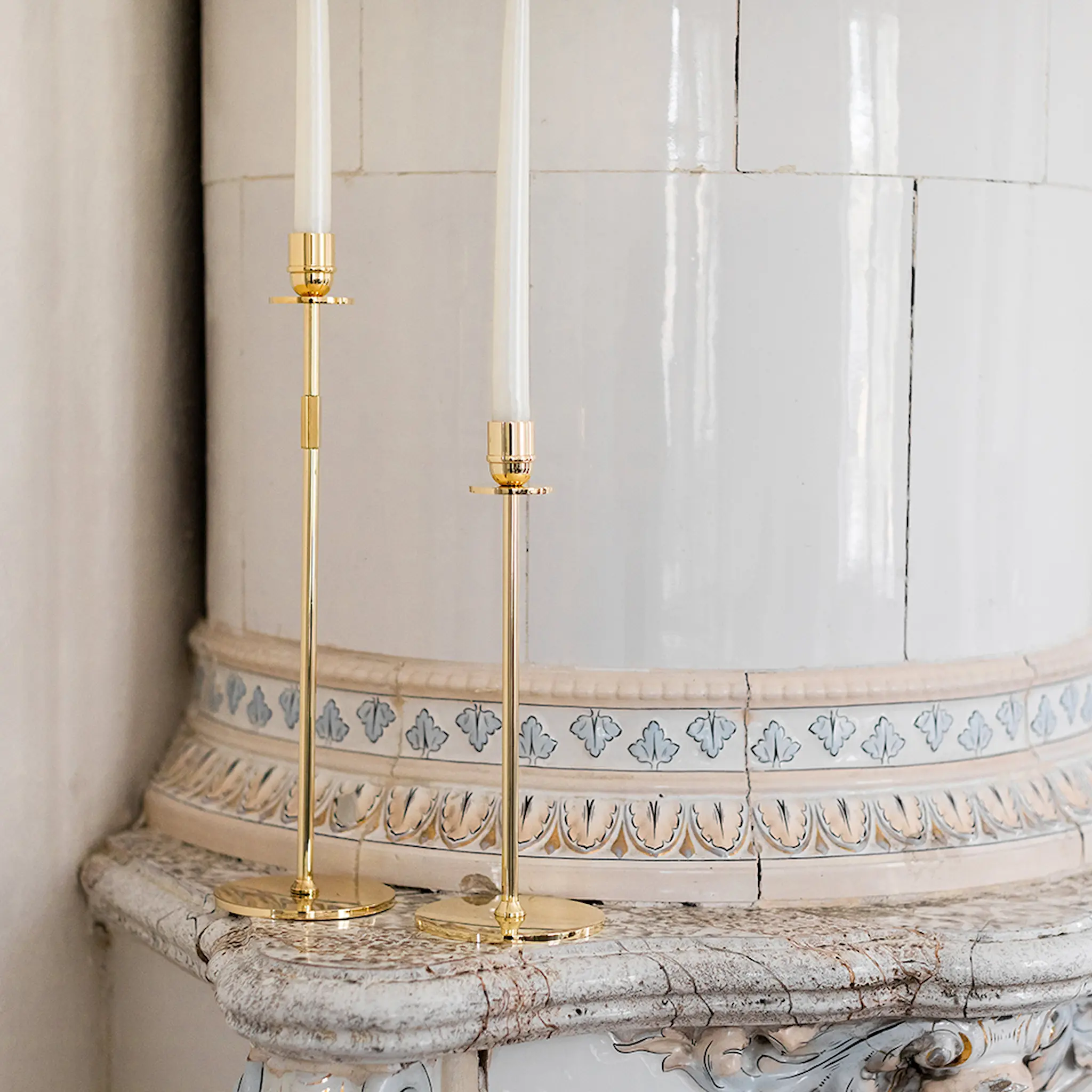 Hilke Tuti Kynttiläjalka 40 cm Messinki