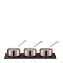 Maitre D' minigrytset 3 delar 6 cm koppar