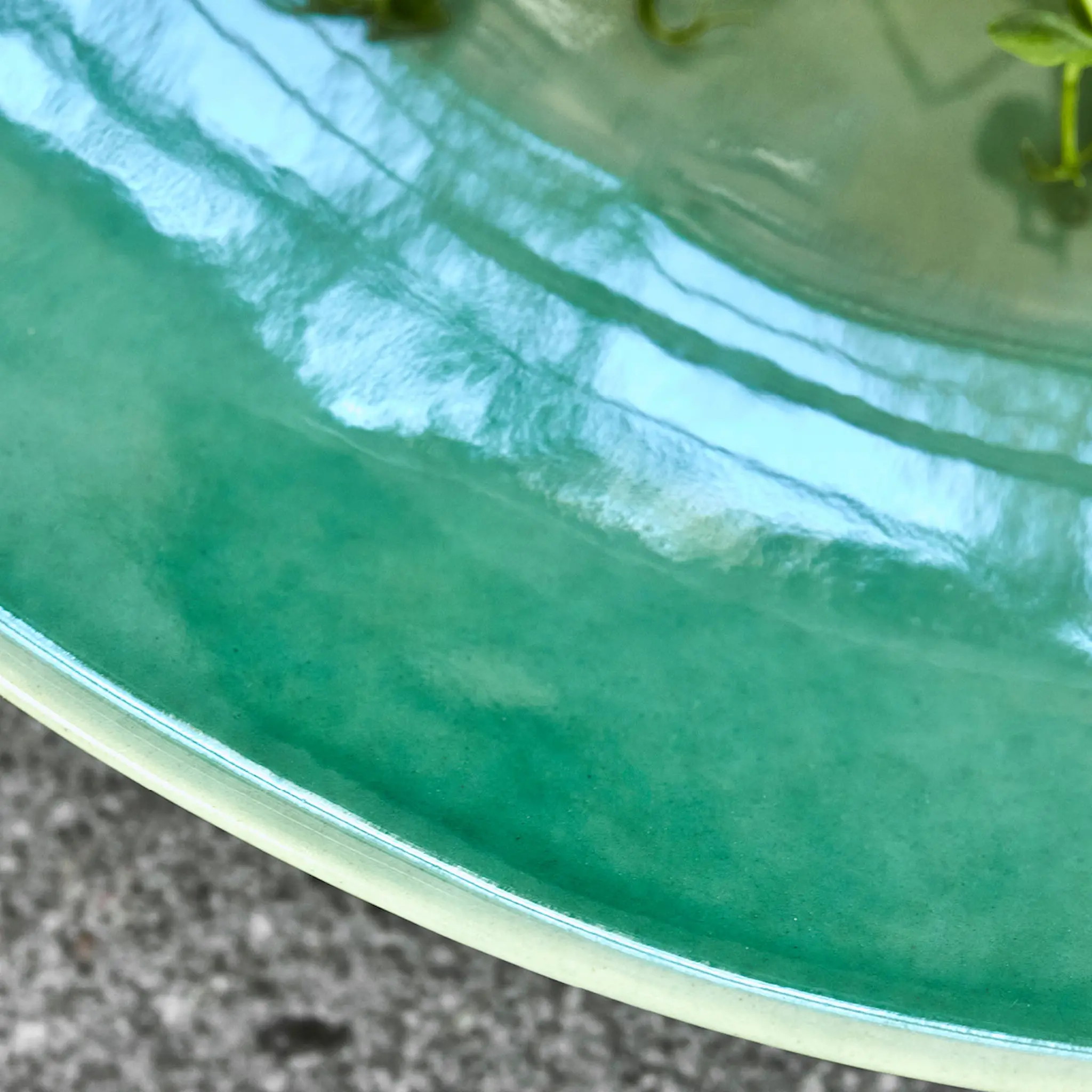 House Doctor Diva tallrik 28 cm grön