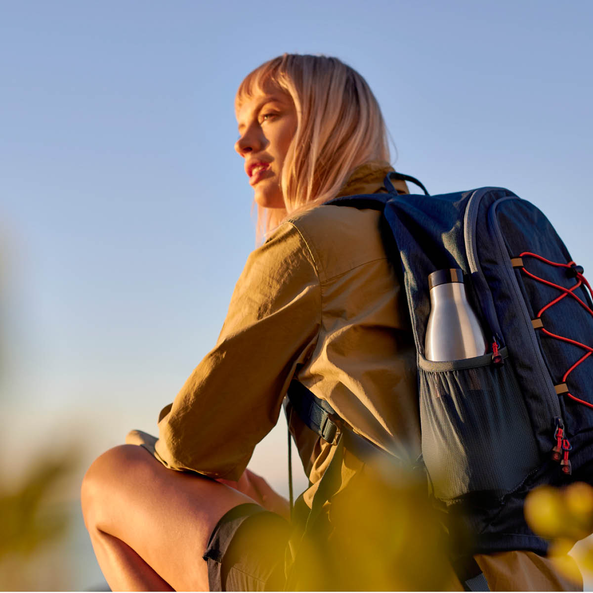 Tefal Bludrop Sleeve Dricksflaska 50 cl Blå/Silver