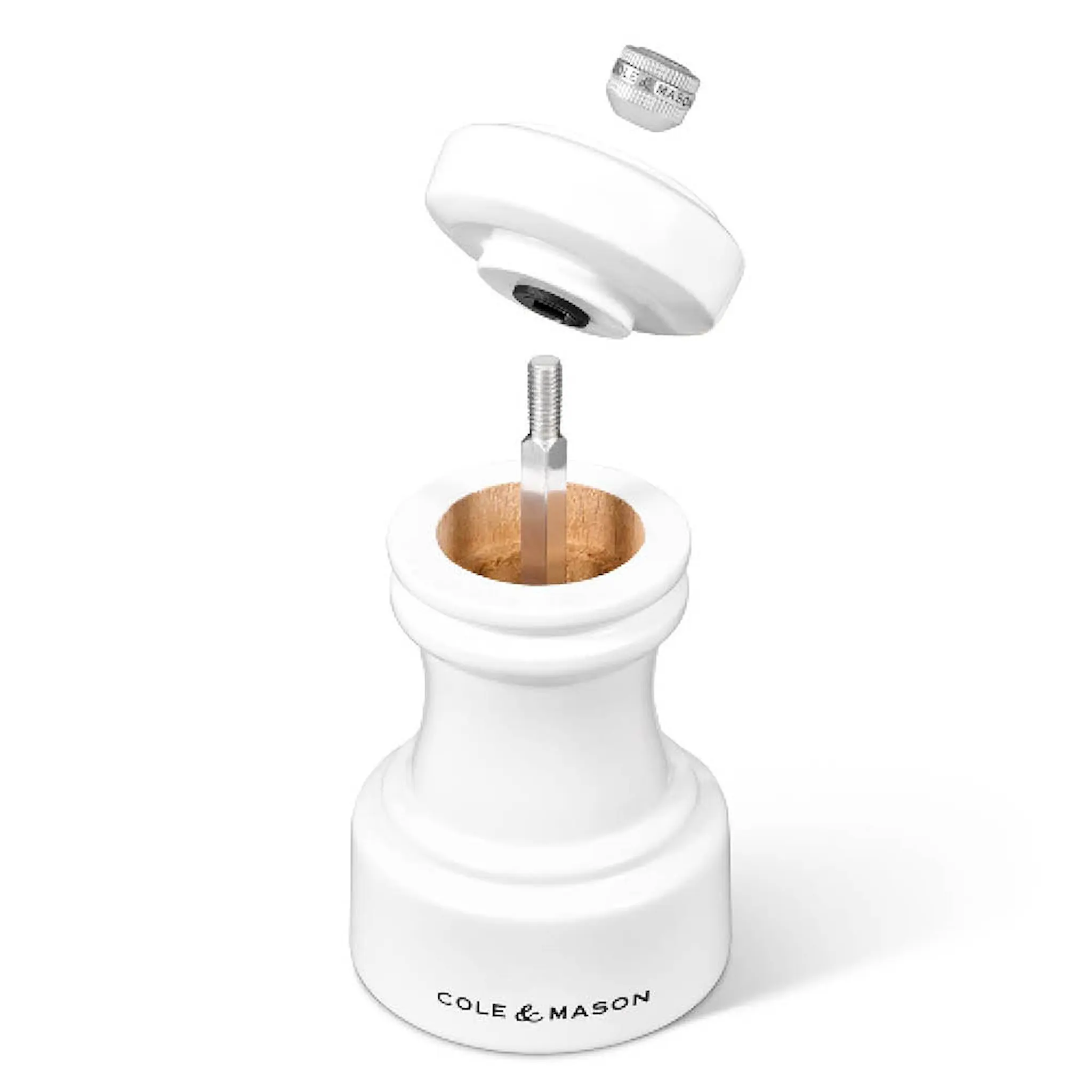 Cole & Mason Hoxton Saltkvarn 10 cm Vit