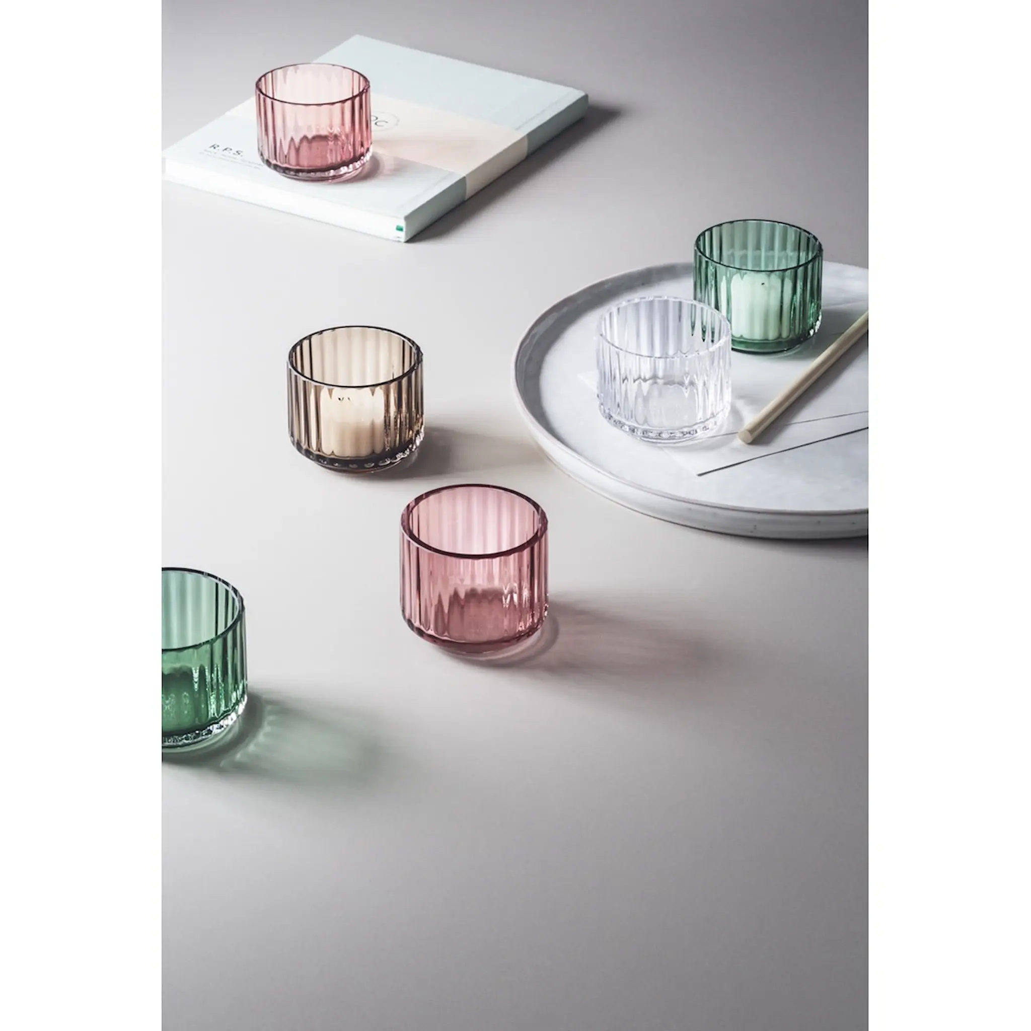 Lyngby Porcelæn Lyngby Kynttilälyhty 6,7 Burgundy