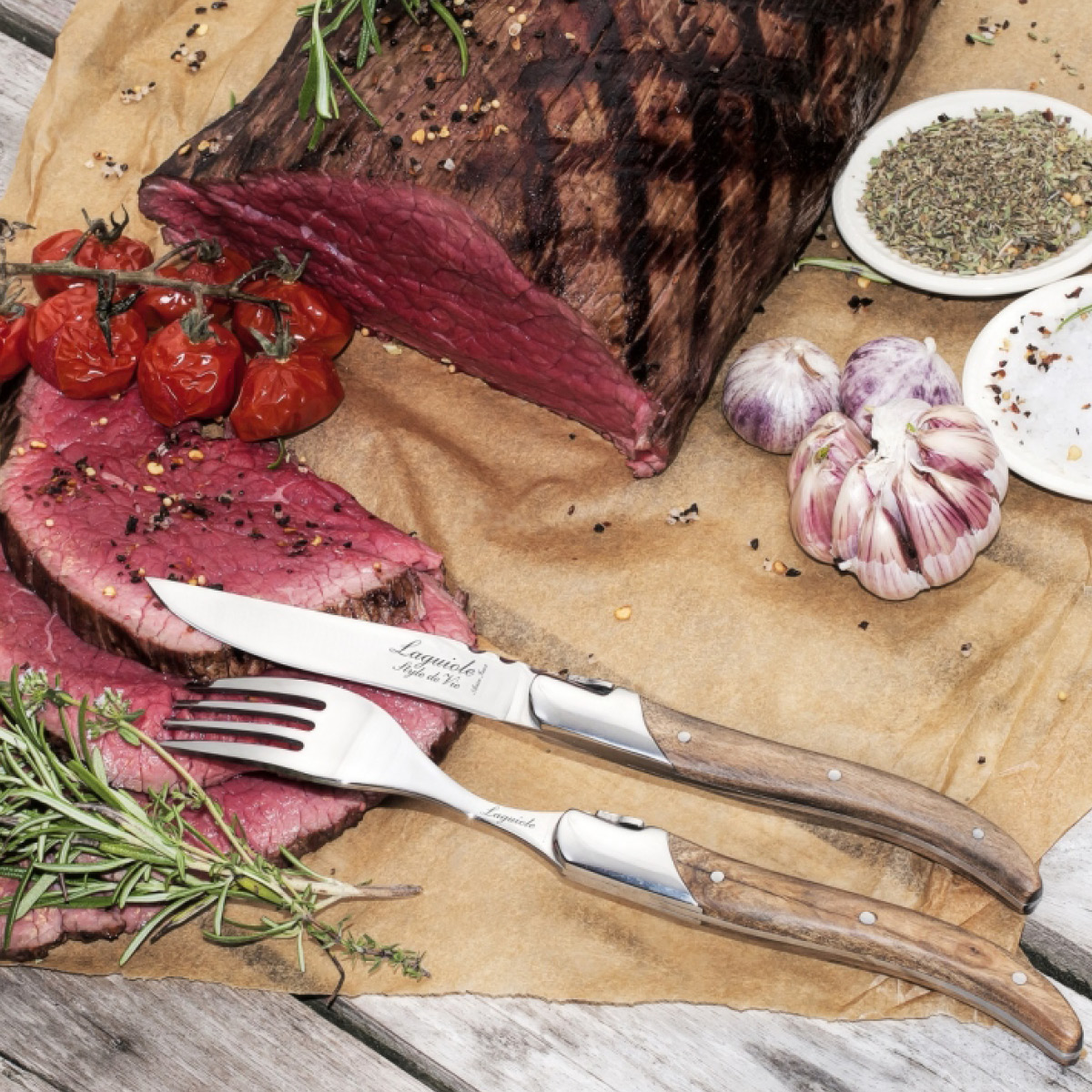 Laguiole Style de Vie Laguiole Haarukka 6 kpl Olive