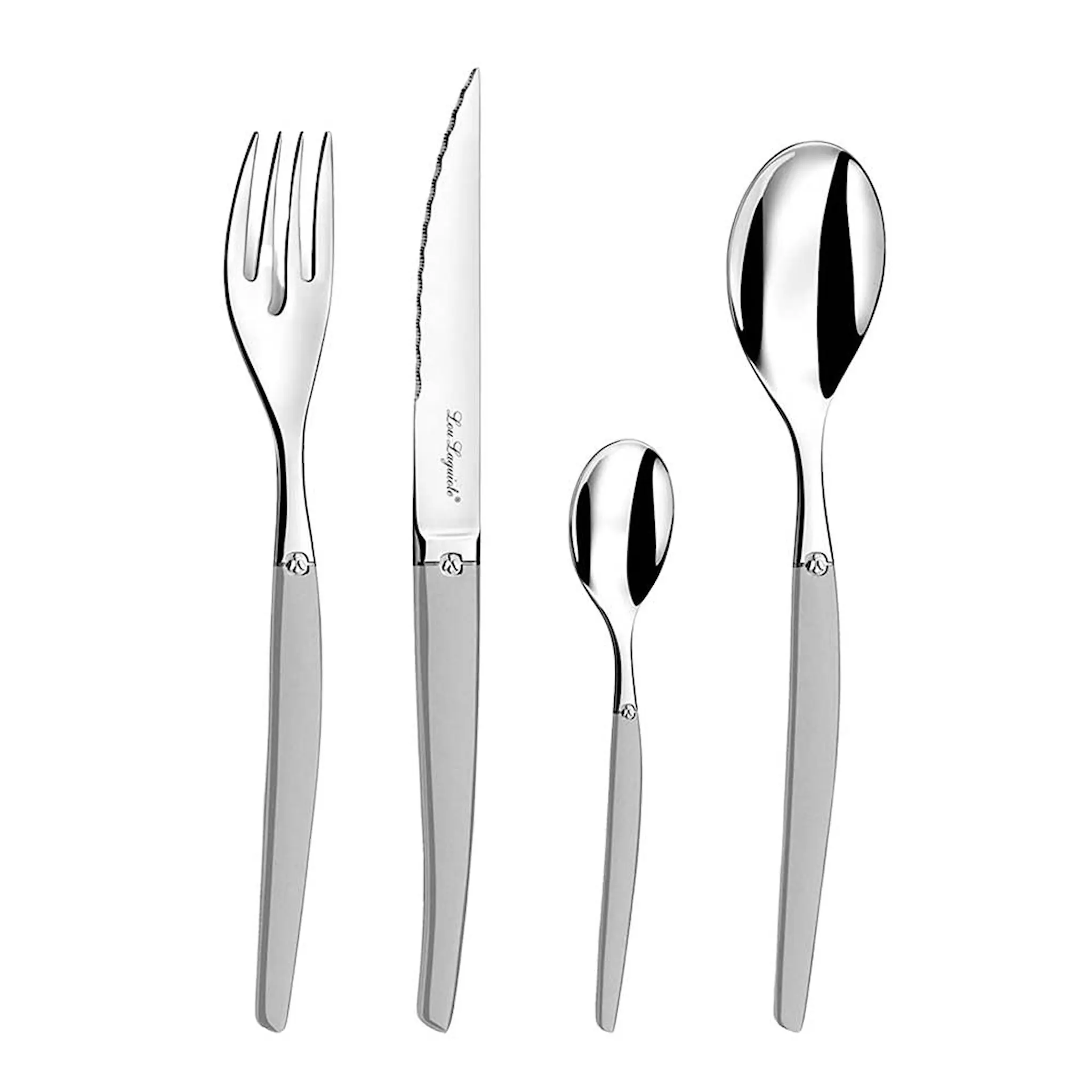 Lou Laguiole Jet bestikksett 24 deler satin