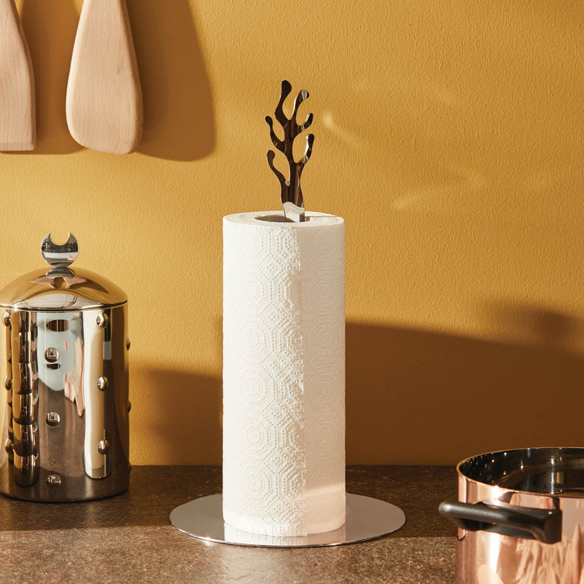 Alessi Mediterraneo hushållspappershållare 33 cm stål