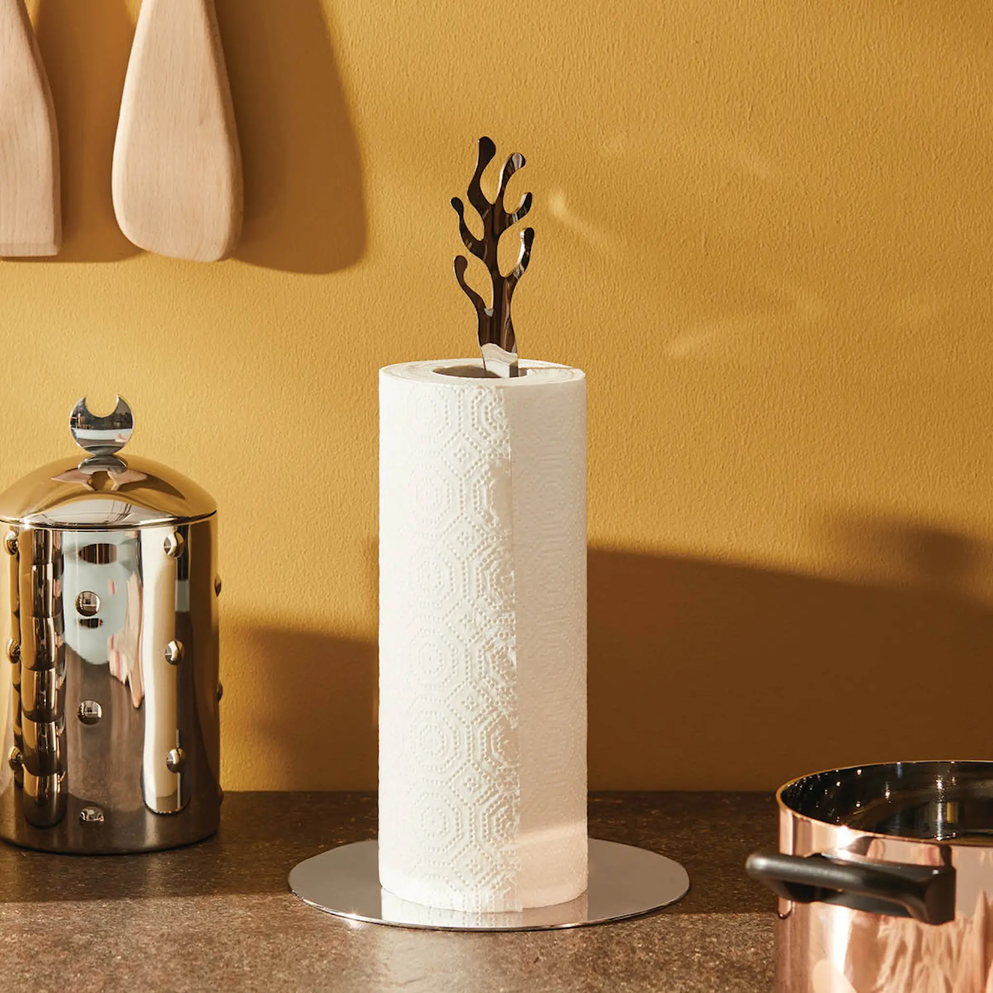Alessi Mediterraneo hushållspappershållare 33 cm stål
