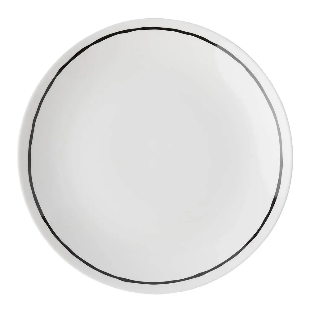 Sixten tallerken uten fane 24 cm svarthvit