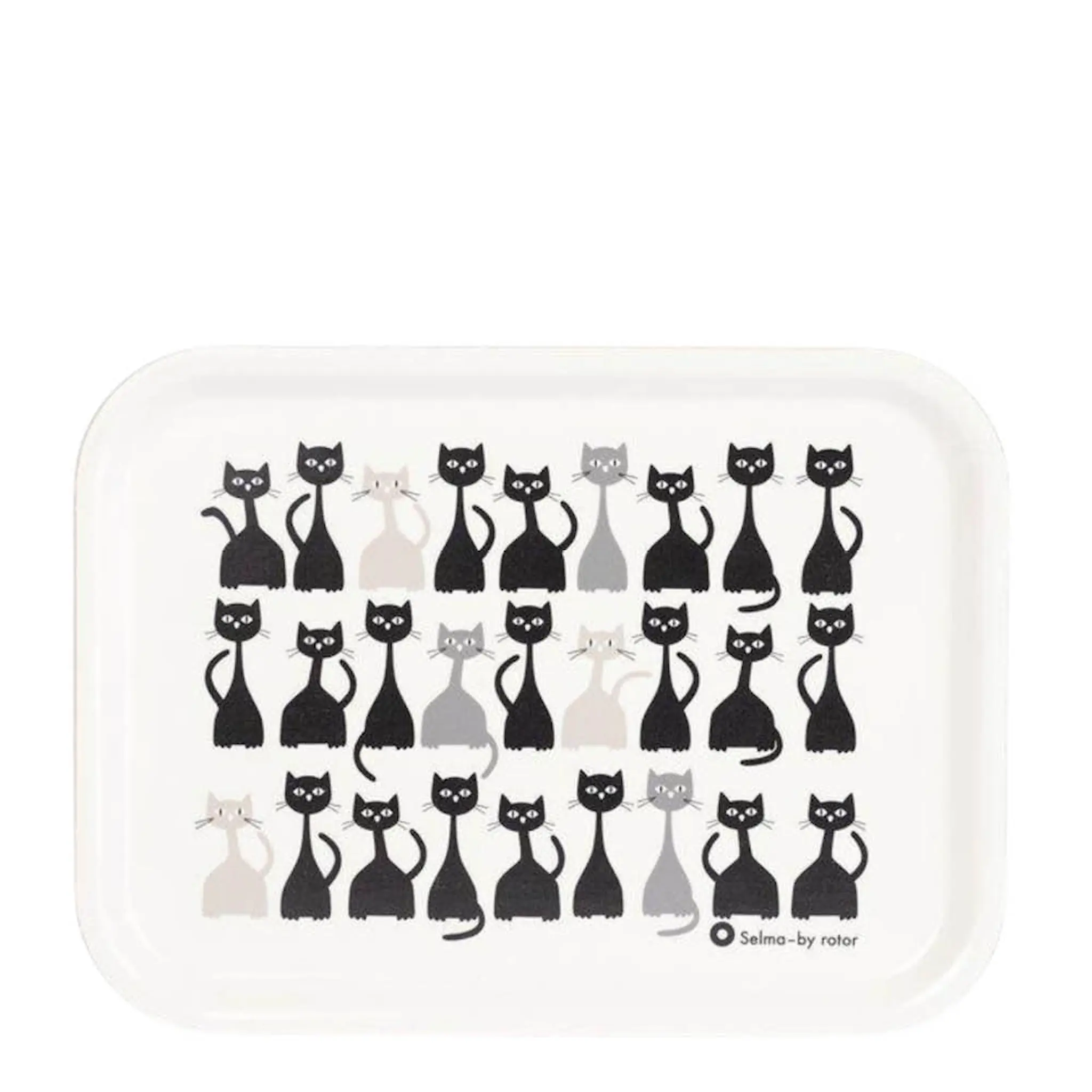 Rotor Design Selma serveringsbricka 27x20 cm vit/beige/grå