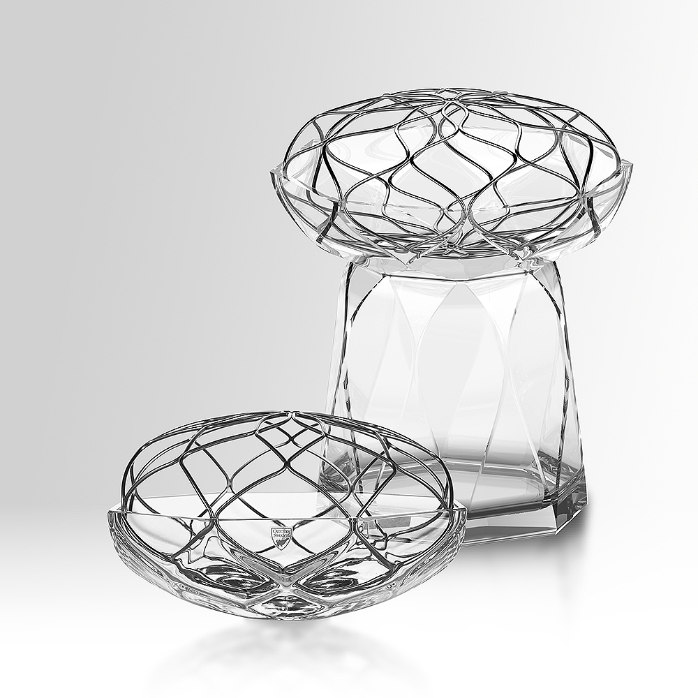 Orrefors Bloom klarglass vase H28,4 cm