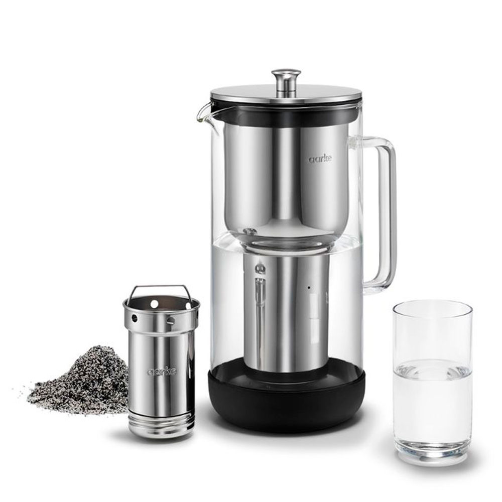 Aarke Aarke Purifier vattenfilterkanna 1,18L glas/stål