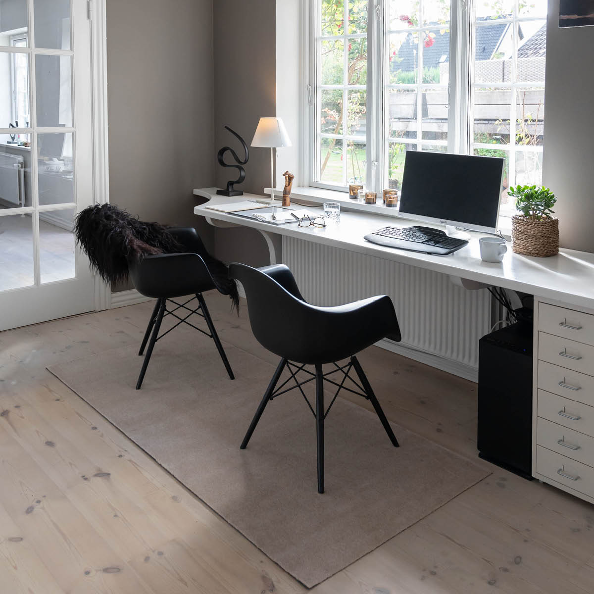 Tica Copenhagen Unicolor golvmatta 200x90 cm ivory