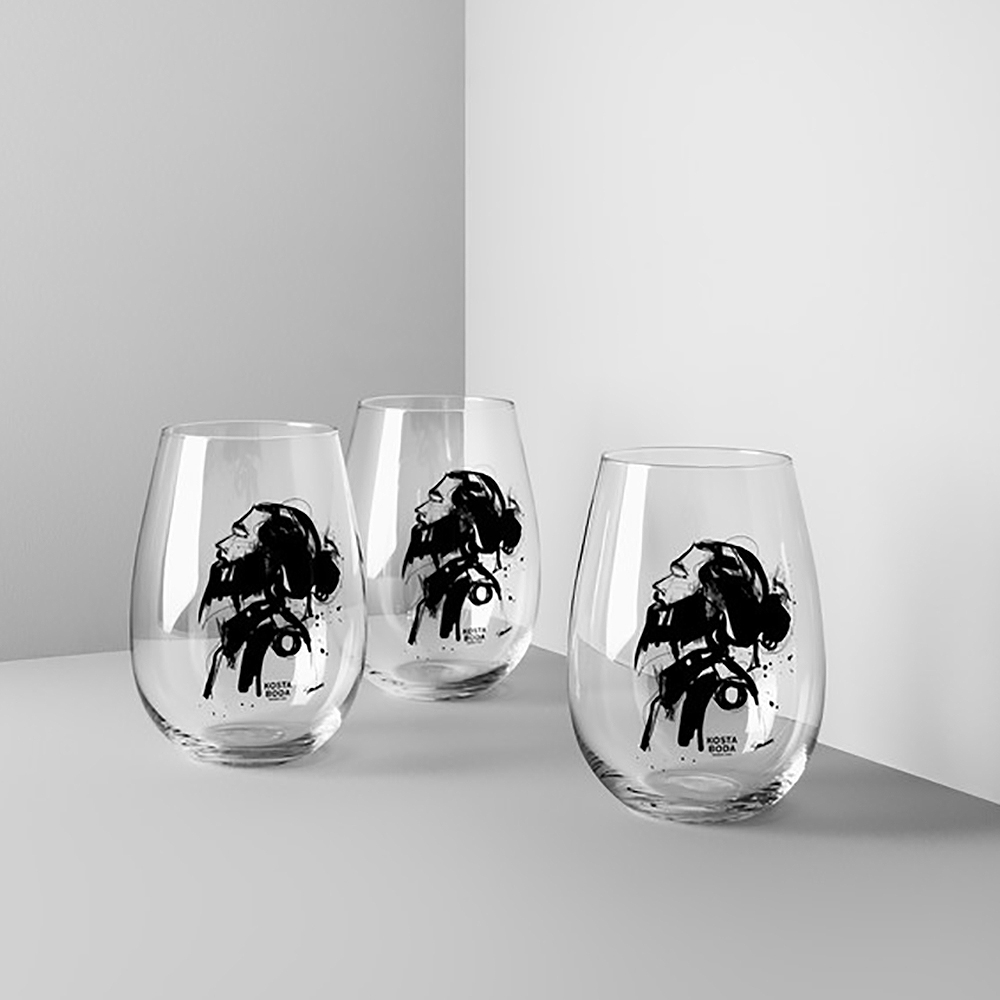 Kosta Boda Love him vannglass 57 cl 2 stk