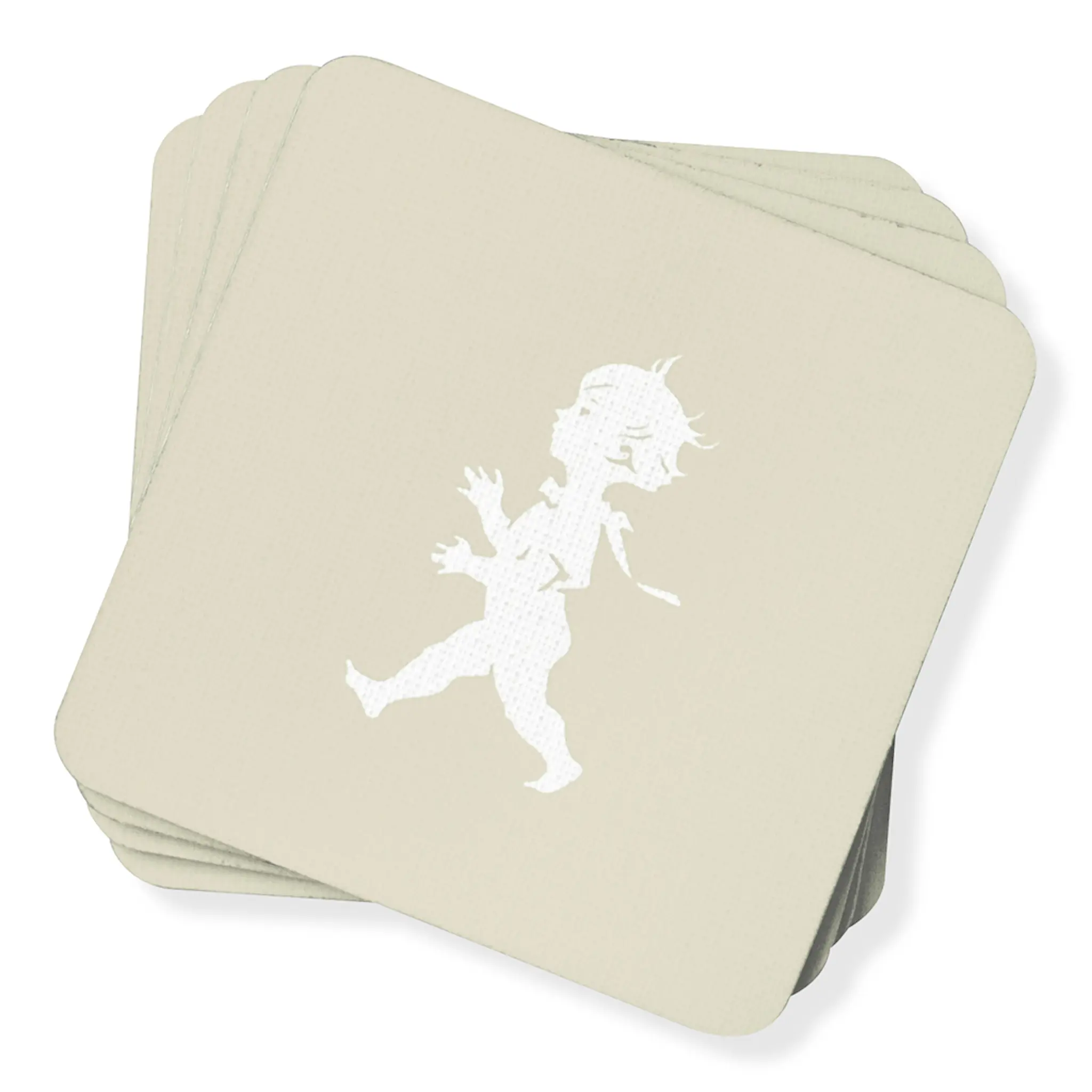 SOLSTICKAN Glasunderlägg 10x10 cm 4-pack Sand