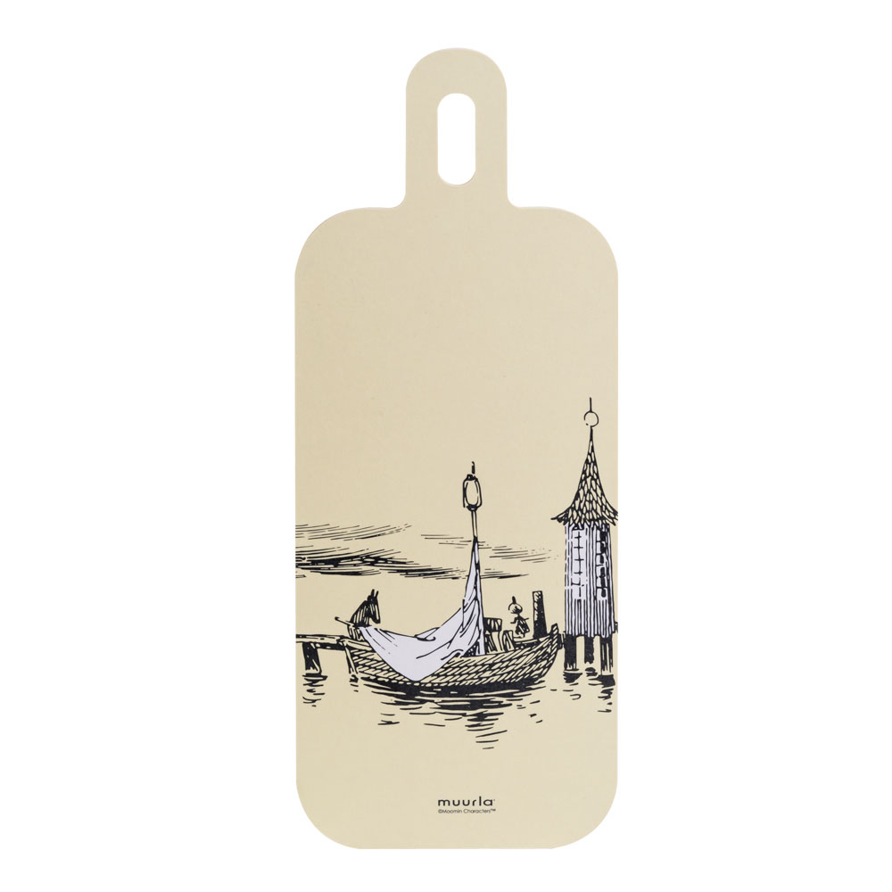 Muurla Mummi tosidig skjærebrett 13x33 cm Eventyr på vannet