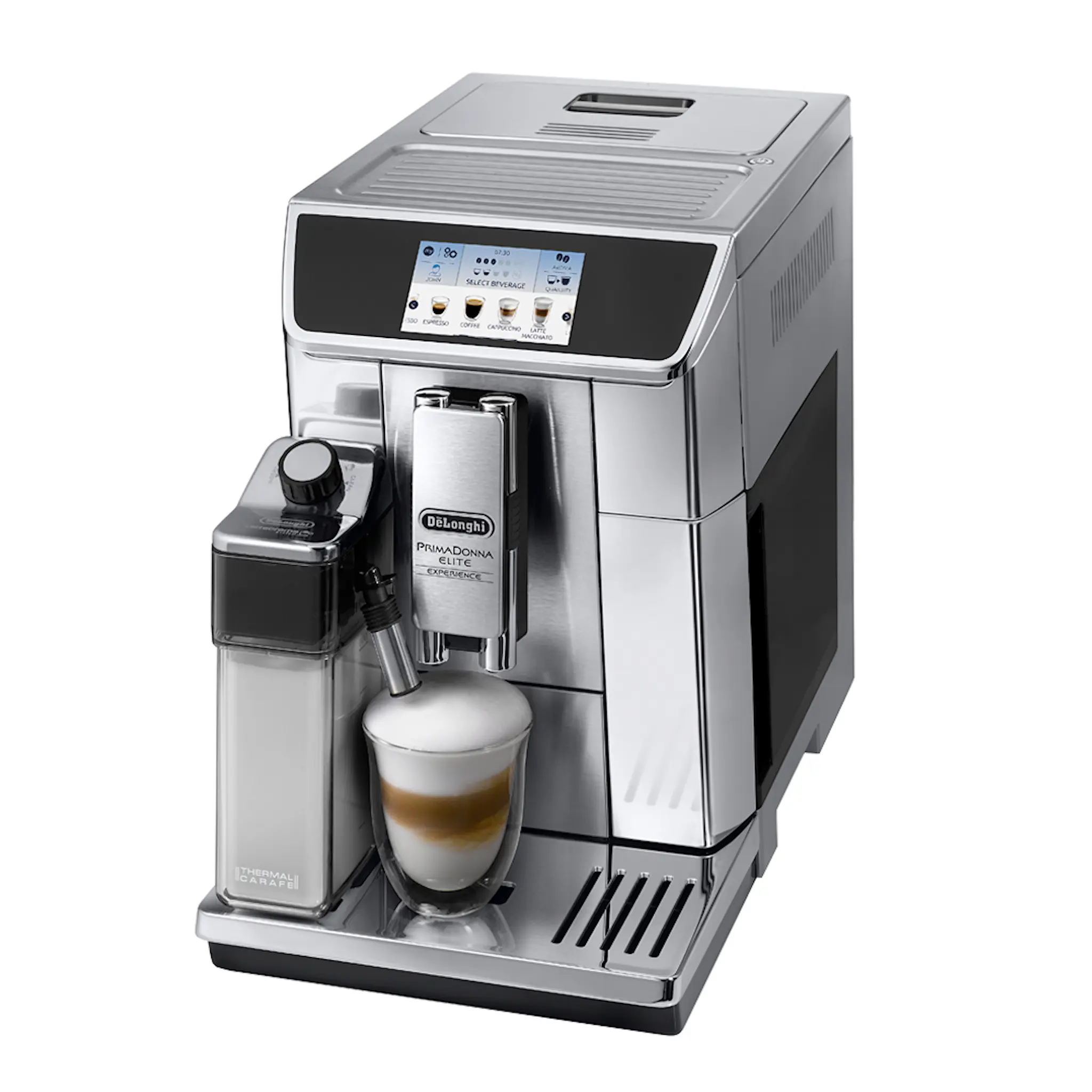 De'Longhi PrimaDonna Elite Experience Kaffemaskin Metall/Silver