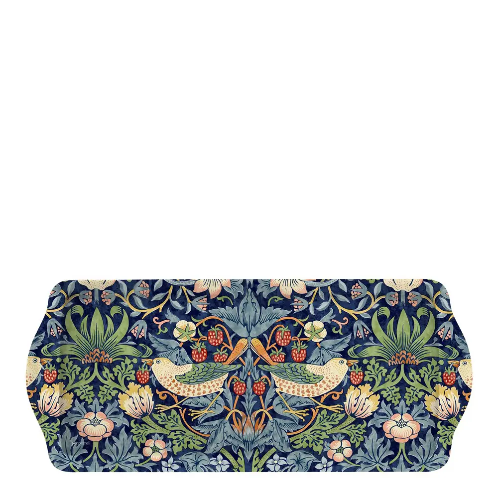 Strawberry Thief Leipätarjotin 16,5x38,5 cm Sininen