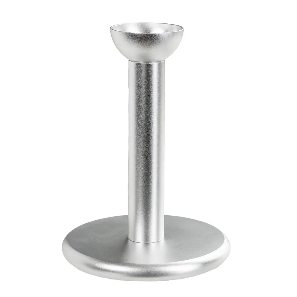 Pipe lysestake 10 cm sølv