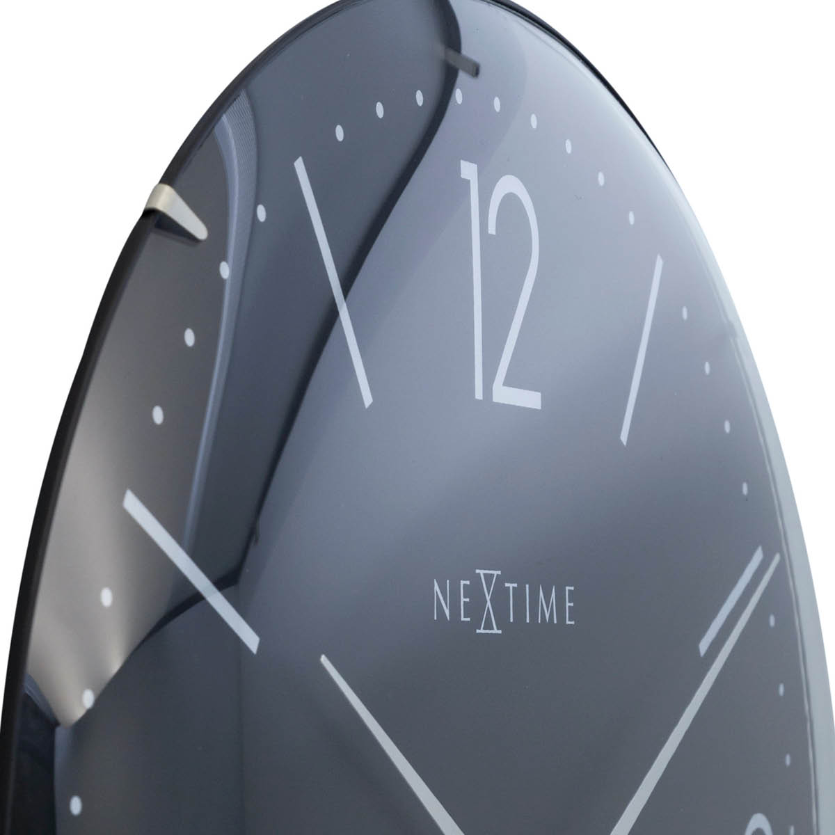 NeXtime Basic Dome väggklocka 35 cm svart